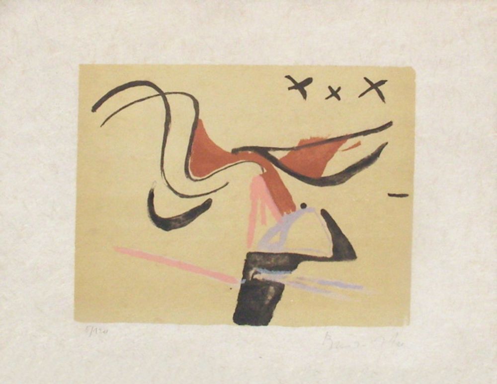 Bram Van Velde Gesigneerde Litho Mp 145 1974