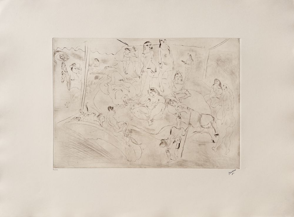 Jules Pascin Etching L'enfant Prodigue Chez Les Filles 1980