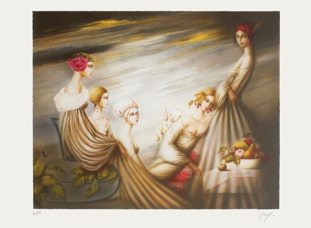 Philippe Augé Gesigneerde Lithografie Les Fruits Défendus