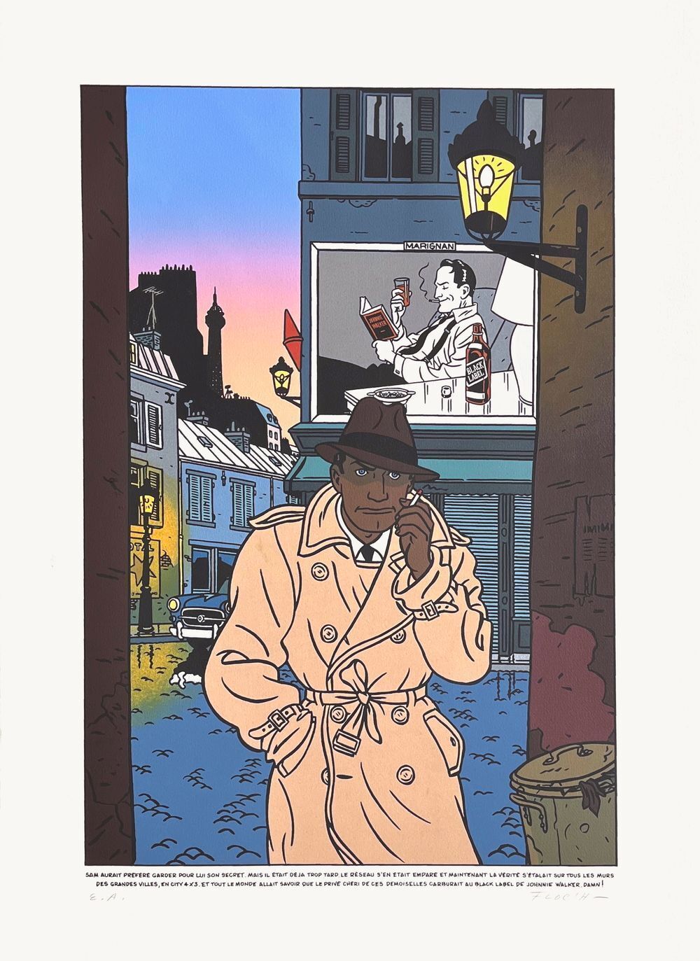 Jean Claude Floch Signed Screenprint Objectif 20 1984