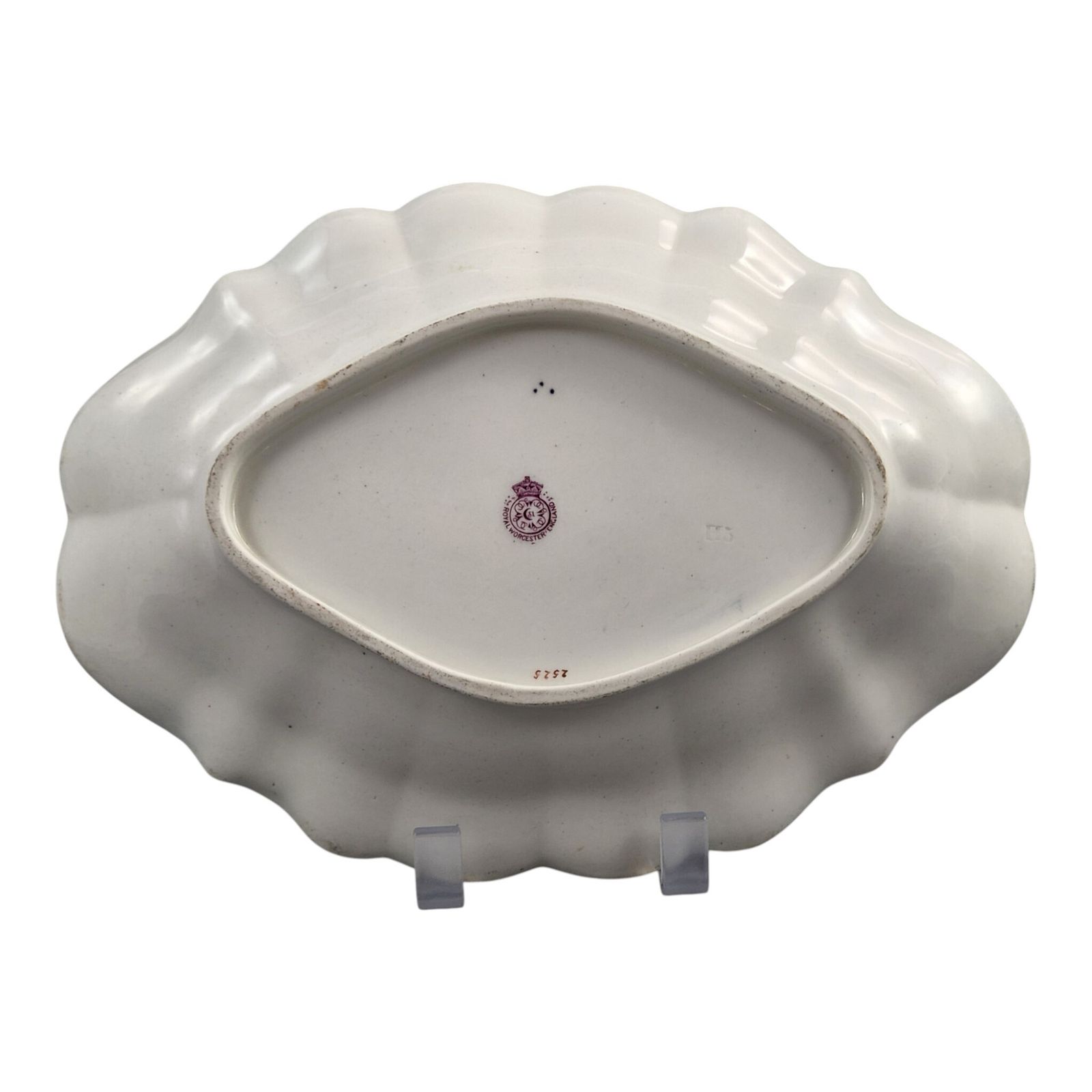 Edwardiaans Royal Worcester Blue Scale porseleinen schaal, 1901 photo for sale