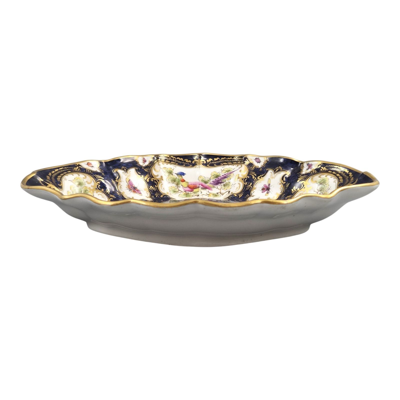 Edwardiaans Royal Worcester Blue Scale porseleinen schaal, 1901 photo buy