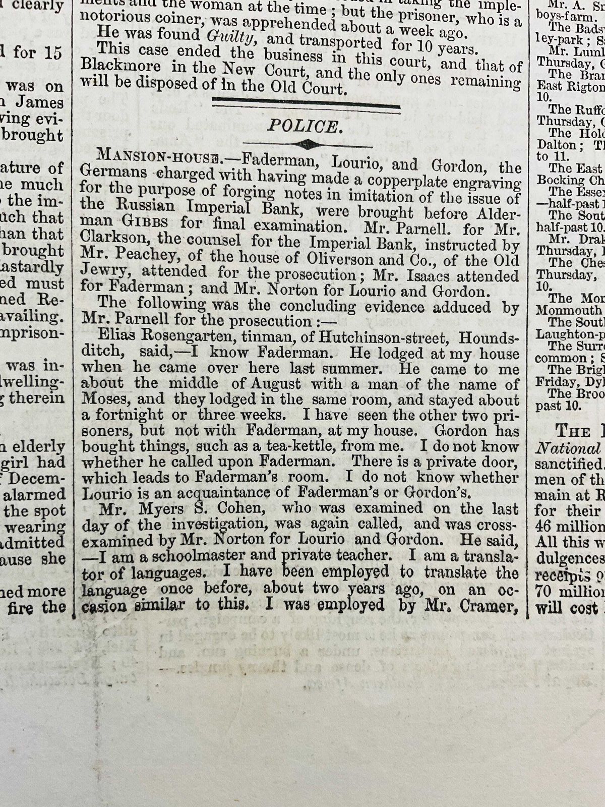 photo vintage Editie 1850 van 'The Times' - Twee gebonden nummers met volledige supplementen
