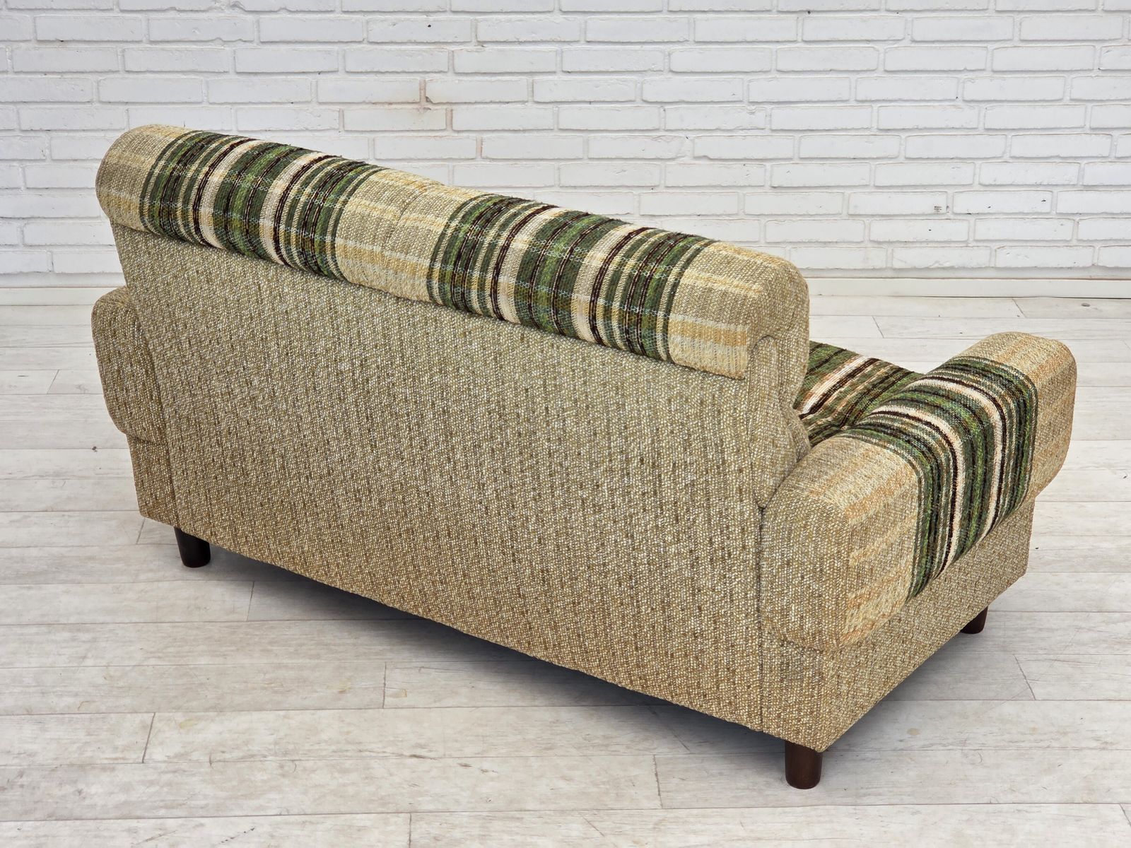 Furniture 1980s, Danish 2 Seater Sofa By Nisbo Horsens, Furniture Wool. photo