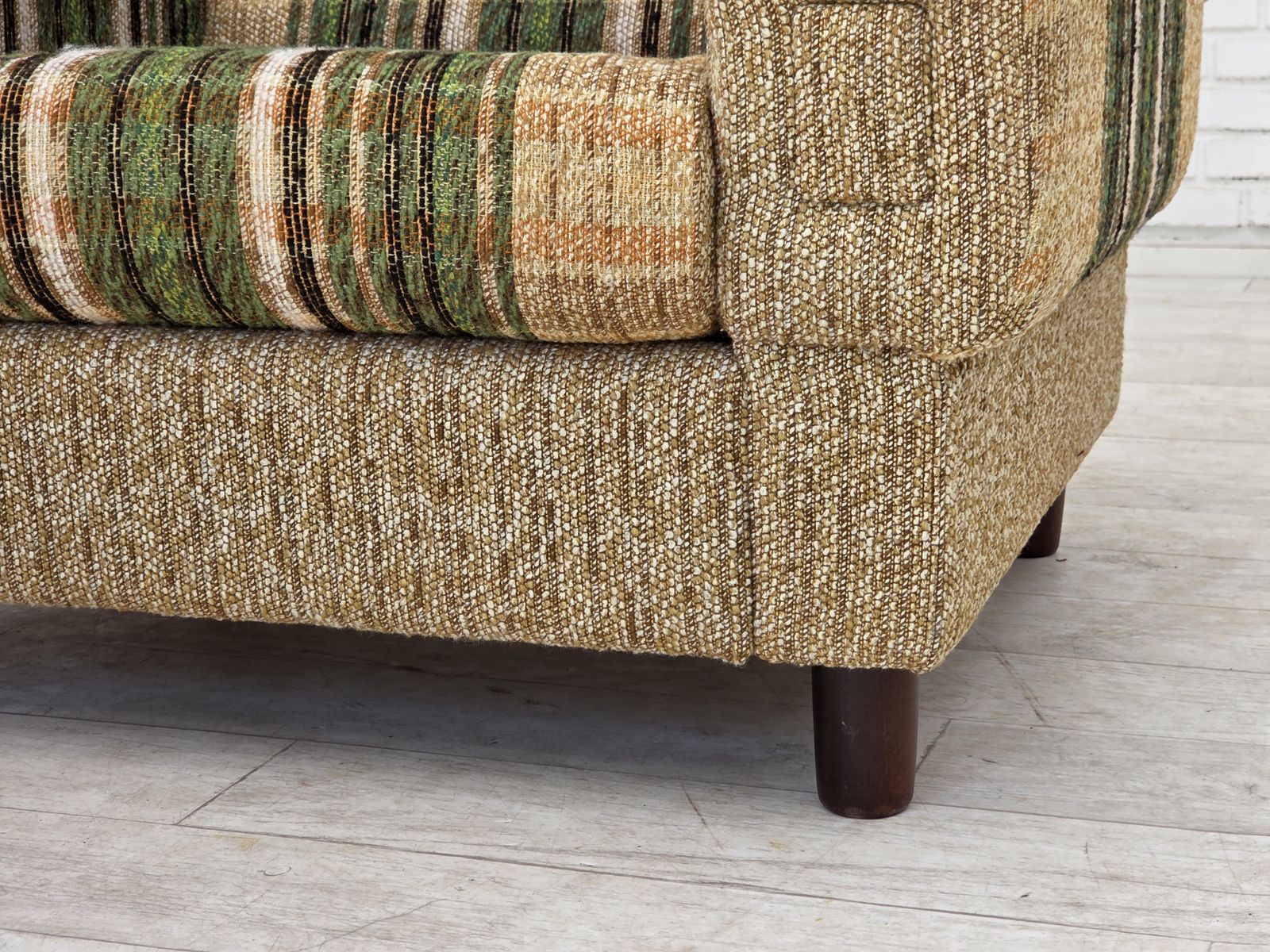 1980s, Danish Club Chair By Nisbo Horsens, Furniture Wool. photo Furniture