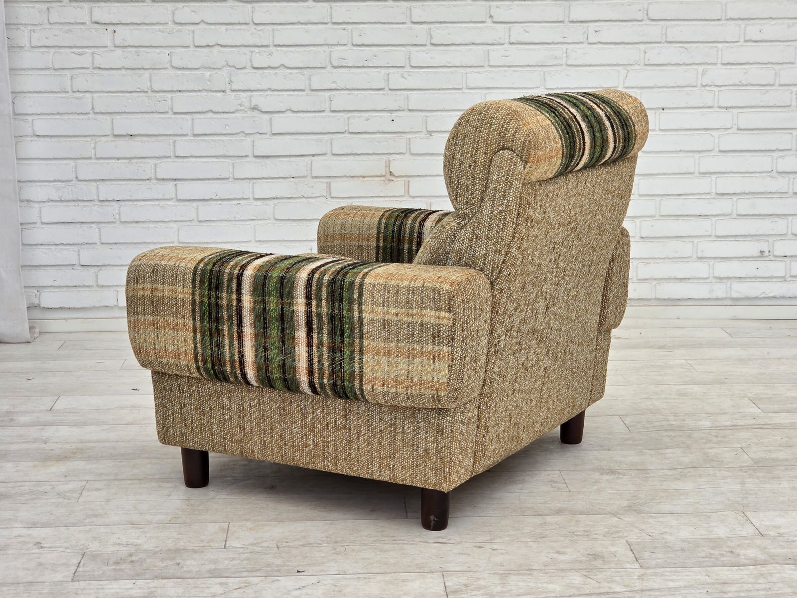 photo buy 1980s, Danish Club Chair By Nisbo Horsens, Furniture Wool.