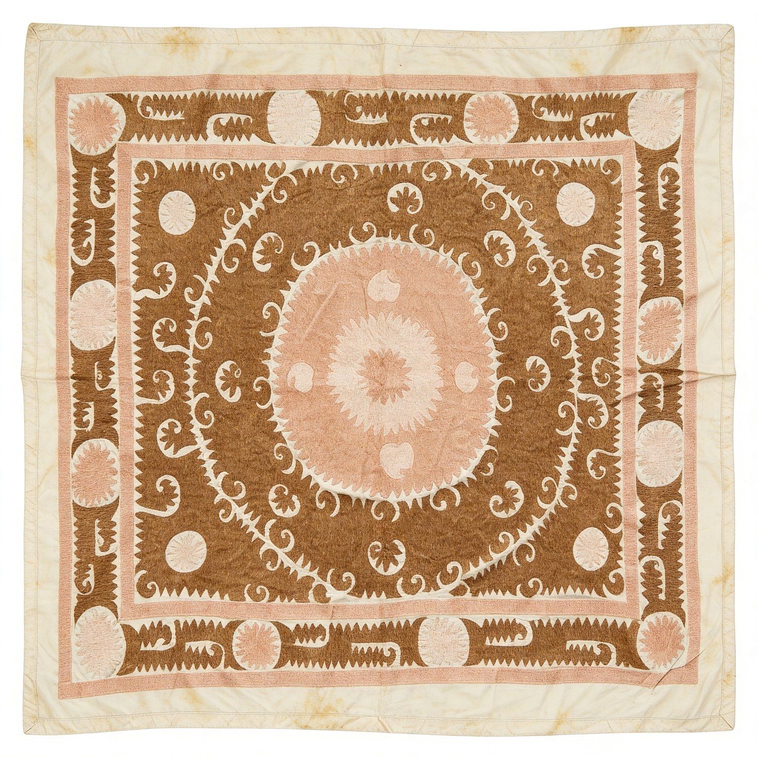 Decoratief Suzani Tafelkleed uit Oezbekistan 130 x 170 cm