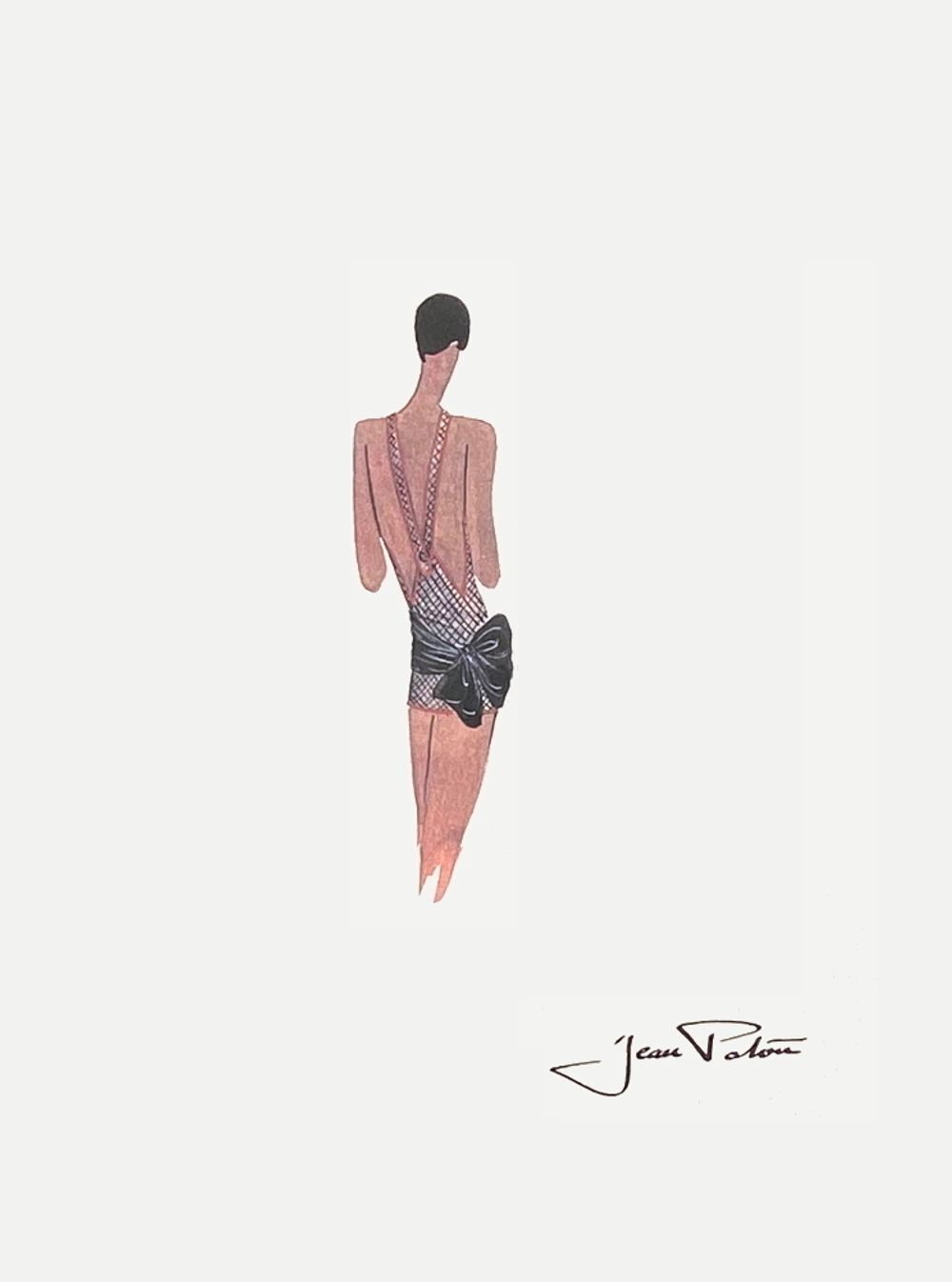 Jean Patou Zeefdruk Dessin De Mode IV 1996