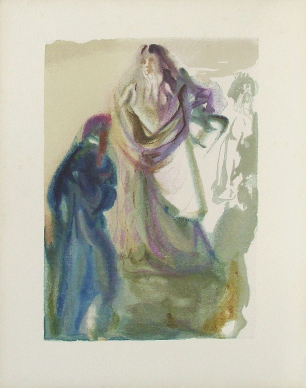 Salvador Dali Houtsnede Divine Comédie Paradis 28 La Marche Vers Dieu 1960
