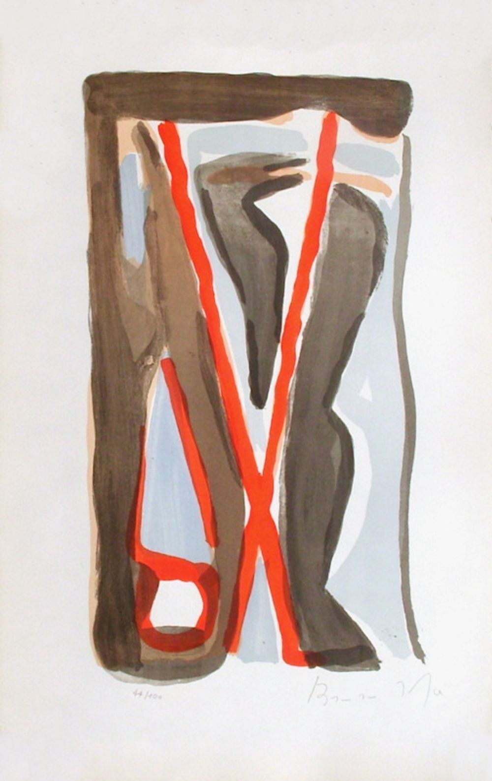 Bram Van Velde Signed Lithograph Mp 186 La Hune 1975