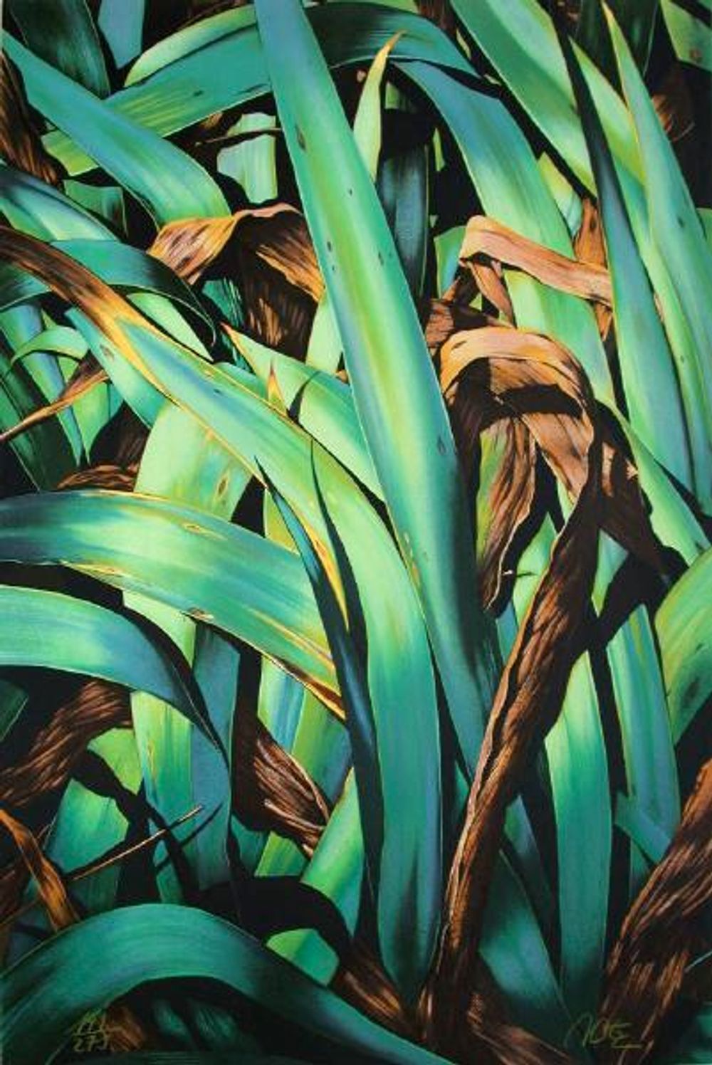 Michel Bez Gesigneerde Lithografie Dans Le Jardin