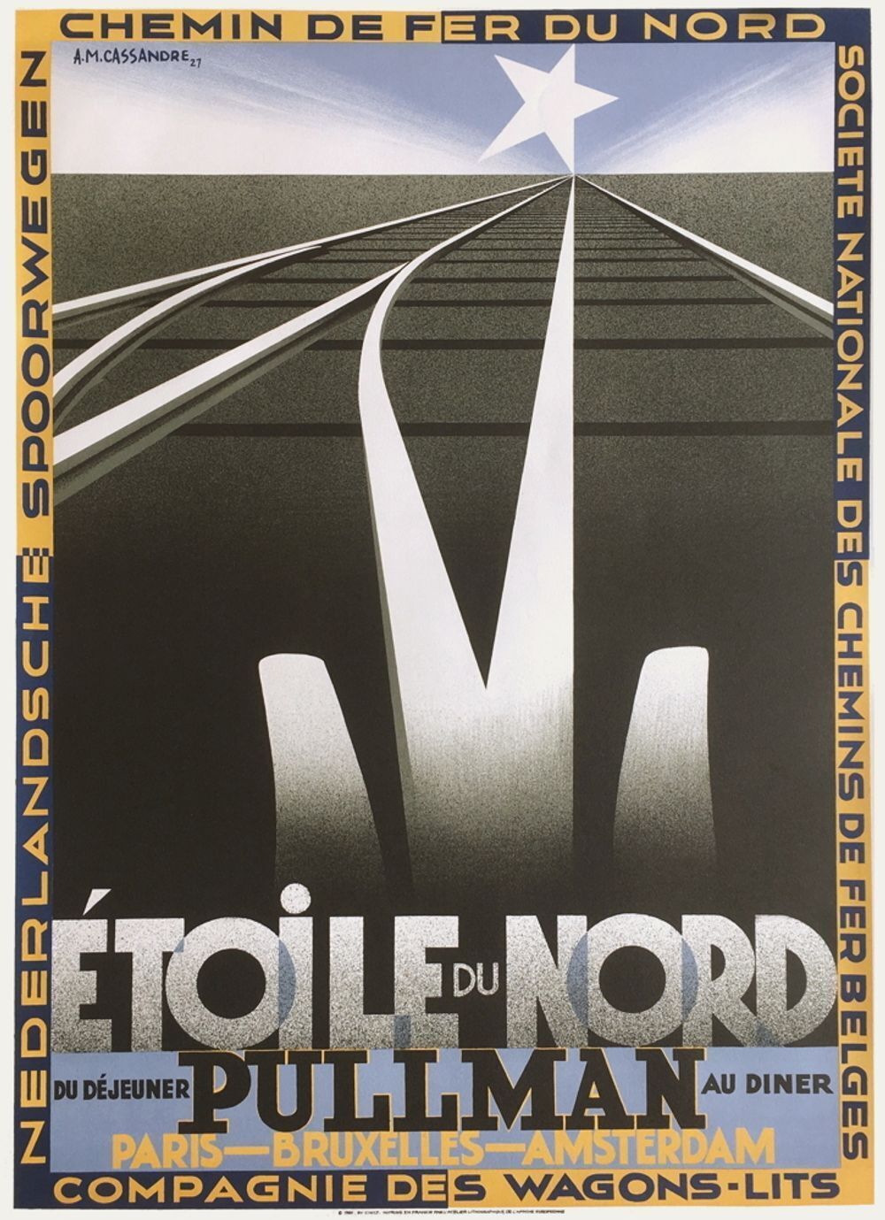 A.M. Cassandre Poster Etoile Du Nord