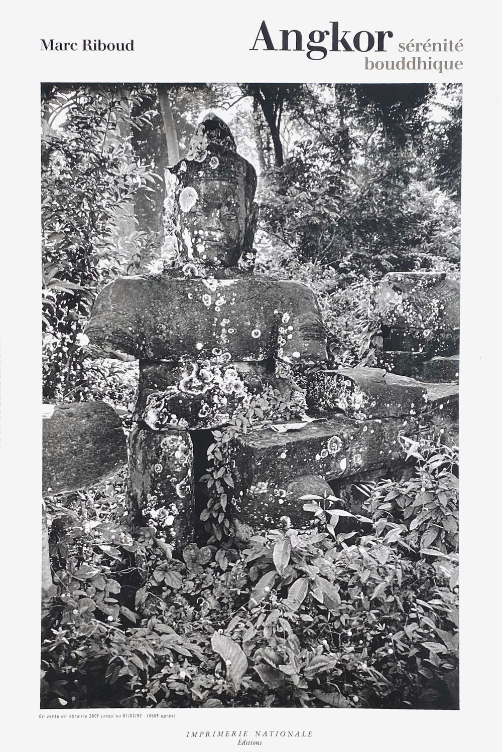 Marc Riboud Poster Angkor Sérénité Bouddhique Imprimerie Nationale 1992