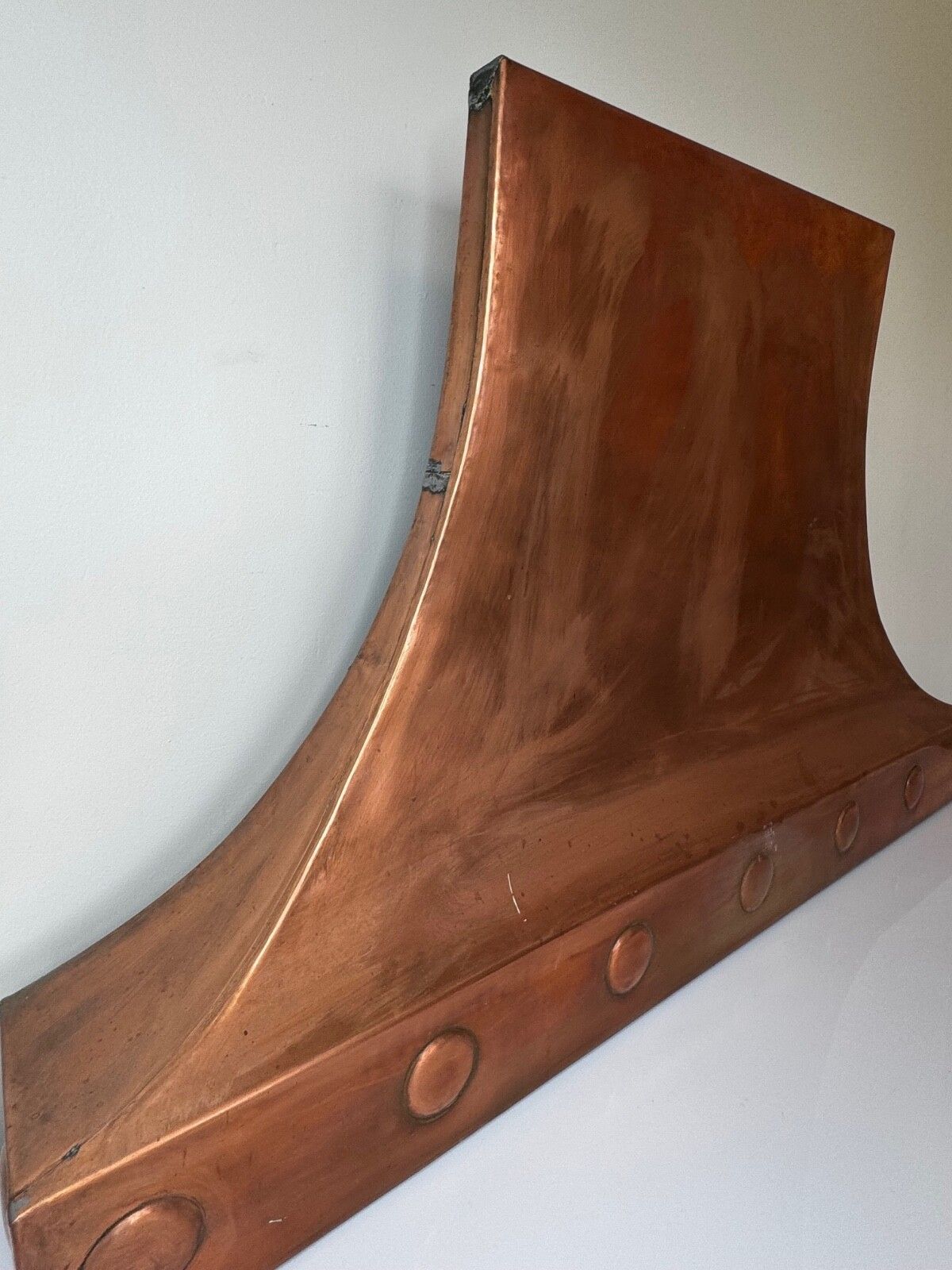 photo furniture British Georgian Revival Copper Fireplace Hood Canopy Hand Hammered Masterpiece