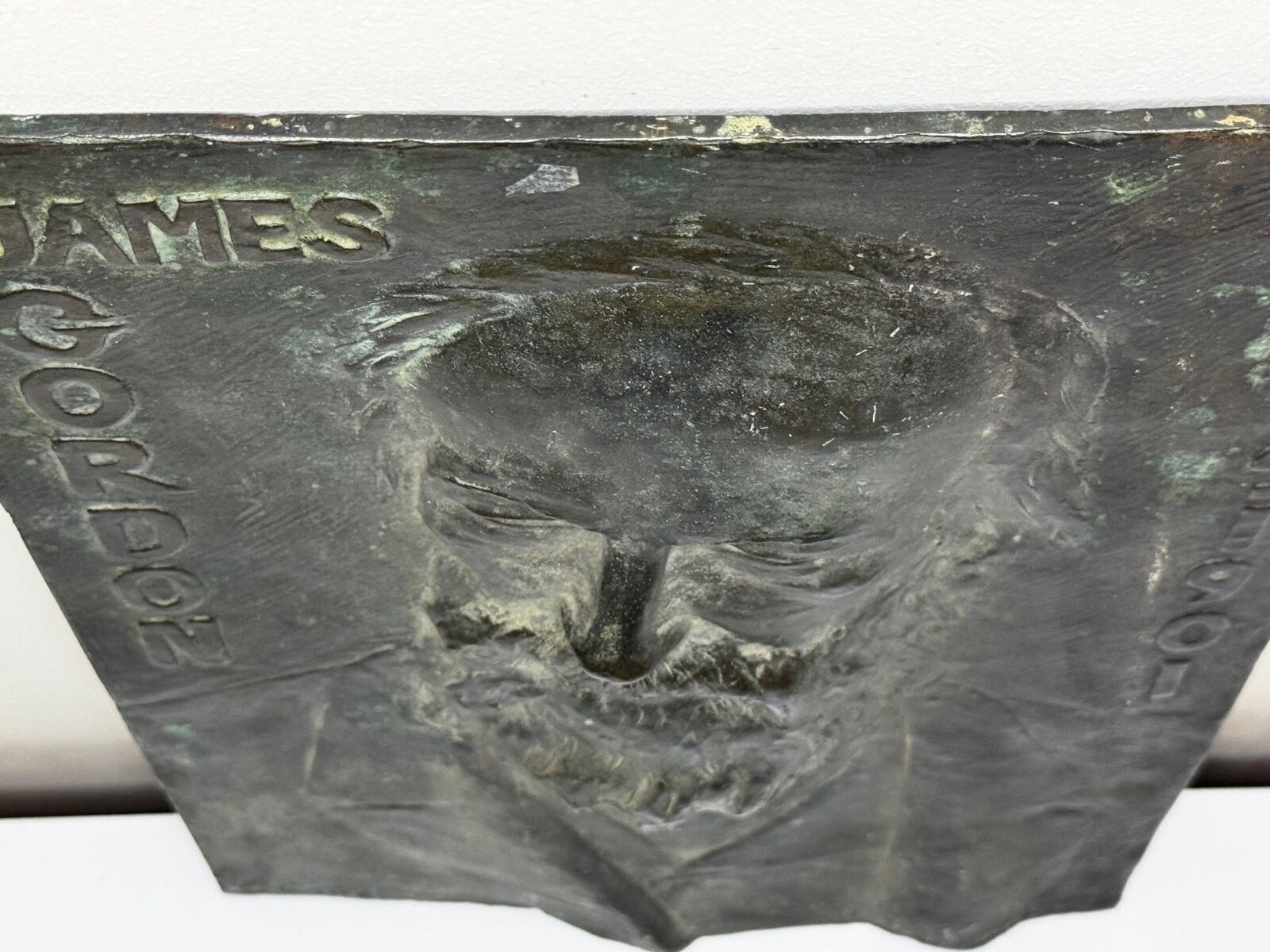 Brits bronzen portretreliëf James Gordon, begin 1900s, toegeschreven aan Alice Gates photo 1500.0