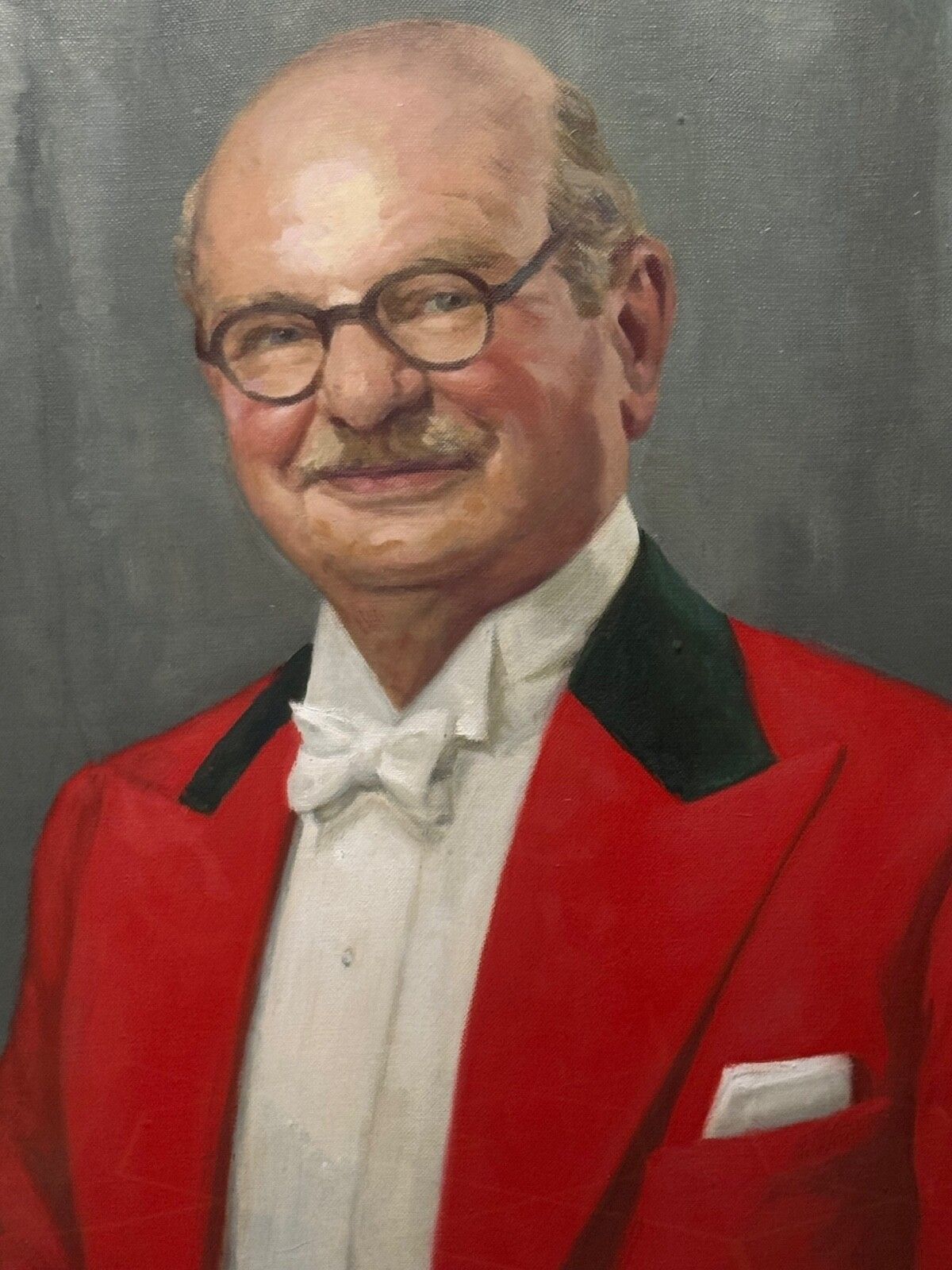 British Original Mid Century  Huntsman Oil Portrait Painting Sir Philip Grey Egerton 15th Baronet photo furniture