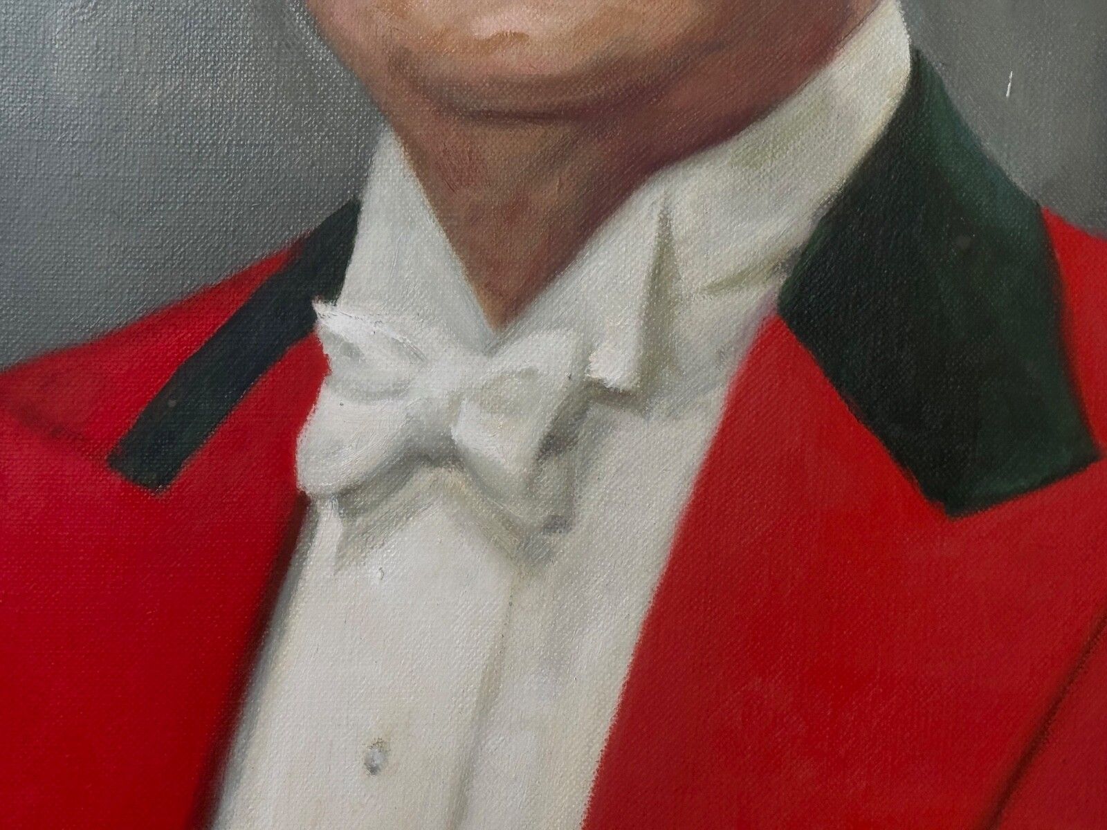 photo vinterior British Original Mid Century  Huntsman Oil Portrait Painting Sir Philip Grey Egerton 15th Baronet