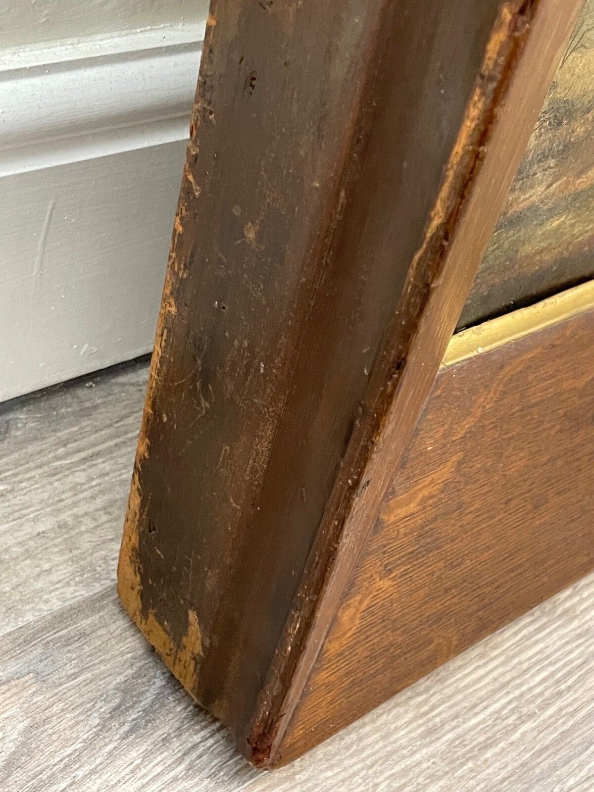 photo furniture Groot antiek pastoraal olieschilderij, vee bij een drinkplaats, naar Paulus Potter