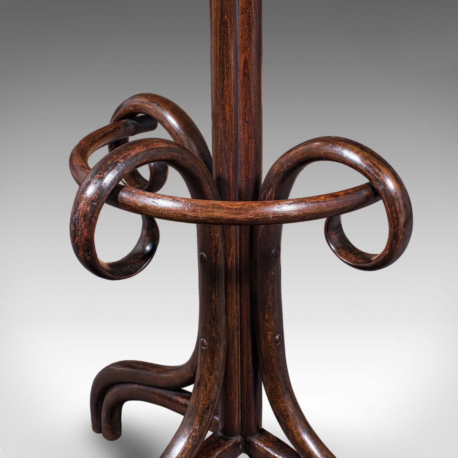 photo for sale Antique Half Hall Stand, Austrian, Bentwood, Coat Tree, Rack, Thonet, Victorian