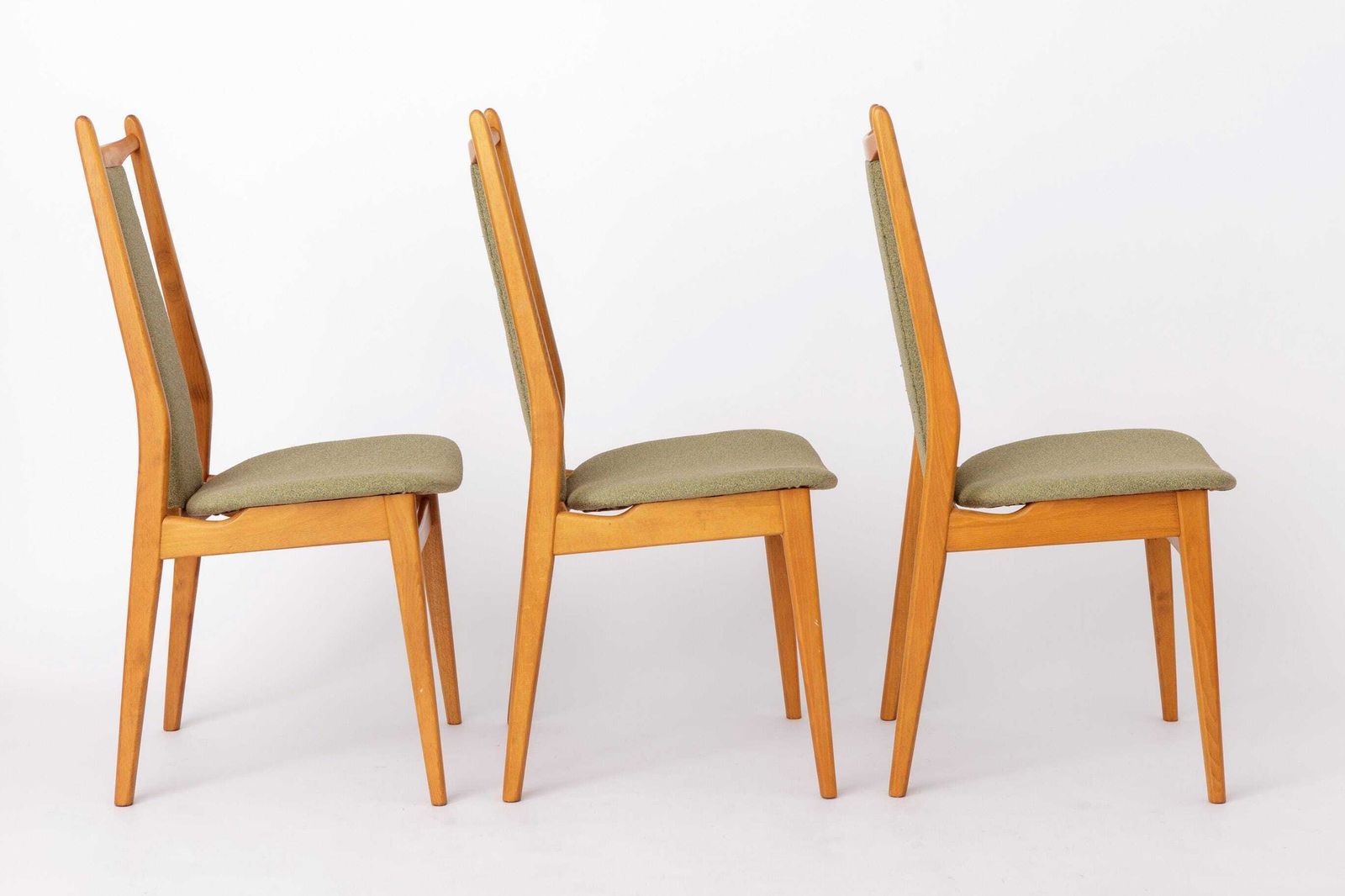 Vintage eetkamerstoelen, set van 4 – Mid-Century Modern, ca. jaren 1960, Casala, beukenhout photo for sale
