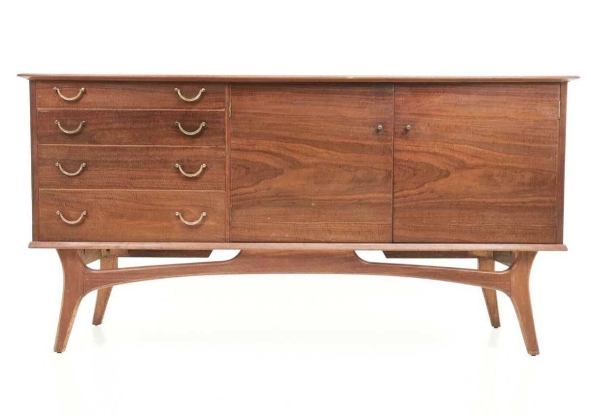 Alfred Cox Walnut Sideboard 1960s Cocktail Mid Century
