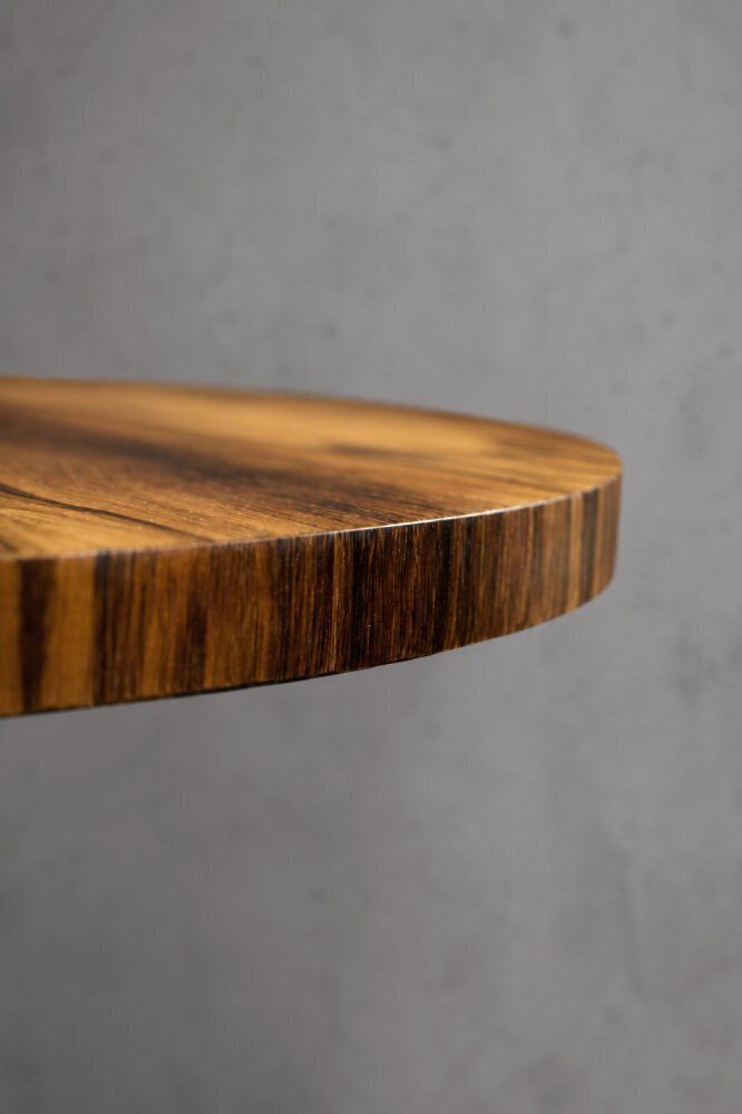 Vintage Duits rond salontafel in palissanderhout van Ilse Möbel, jaren 1970 photo Meubels