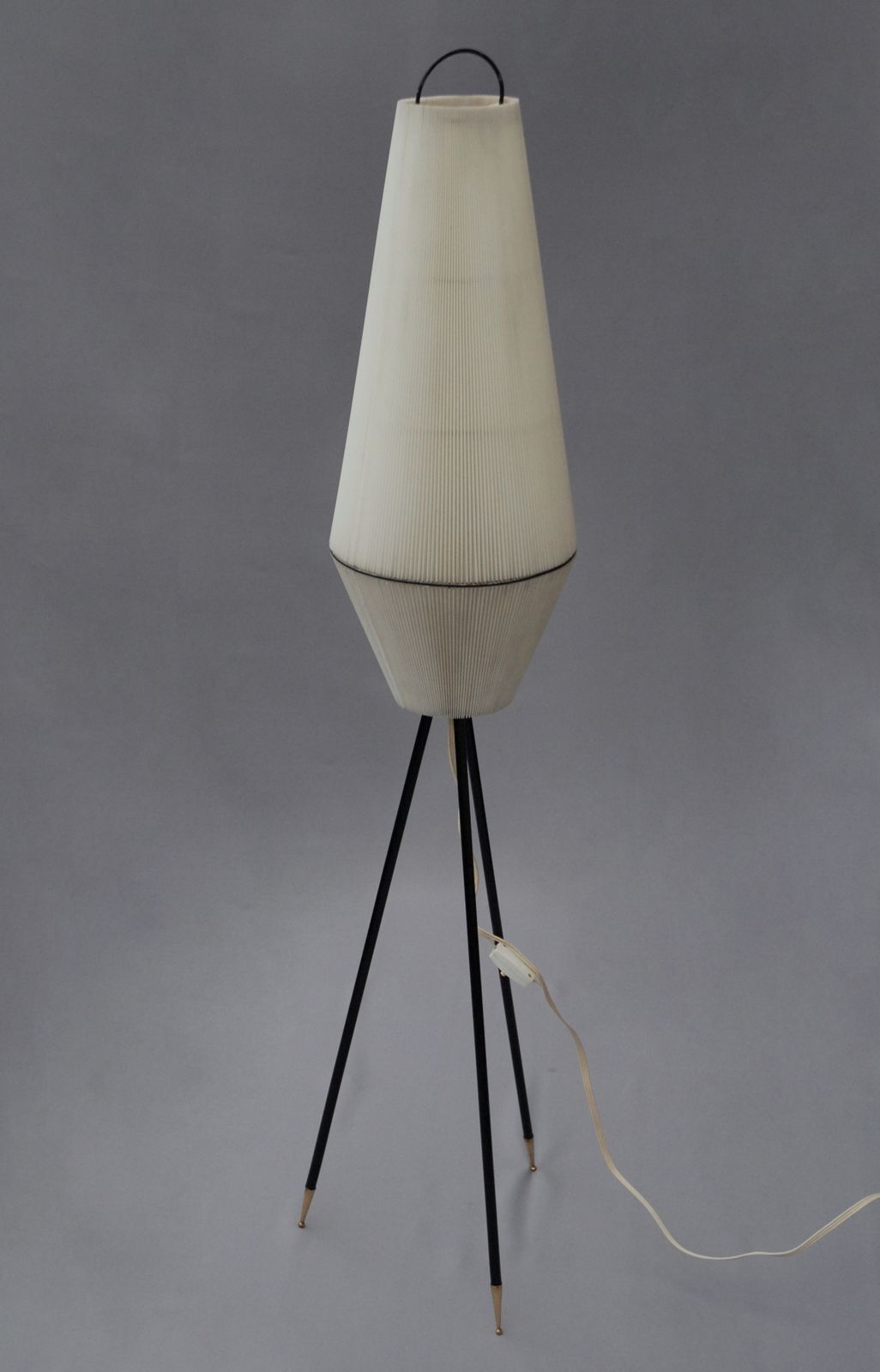 Mid Century Tripod Floor Lamp Attributed To Aro Leuchten, Germany. 1960s photo Lighting