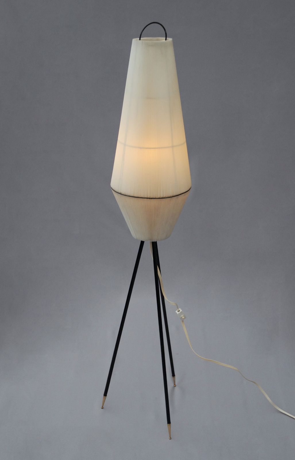 Mid Century Tripod Floor Lamp Attributed To Aro Leuchten, Germany. 1960s photo for sale