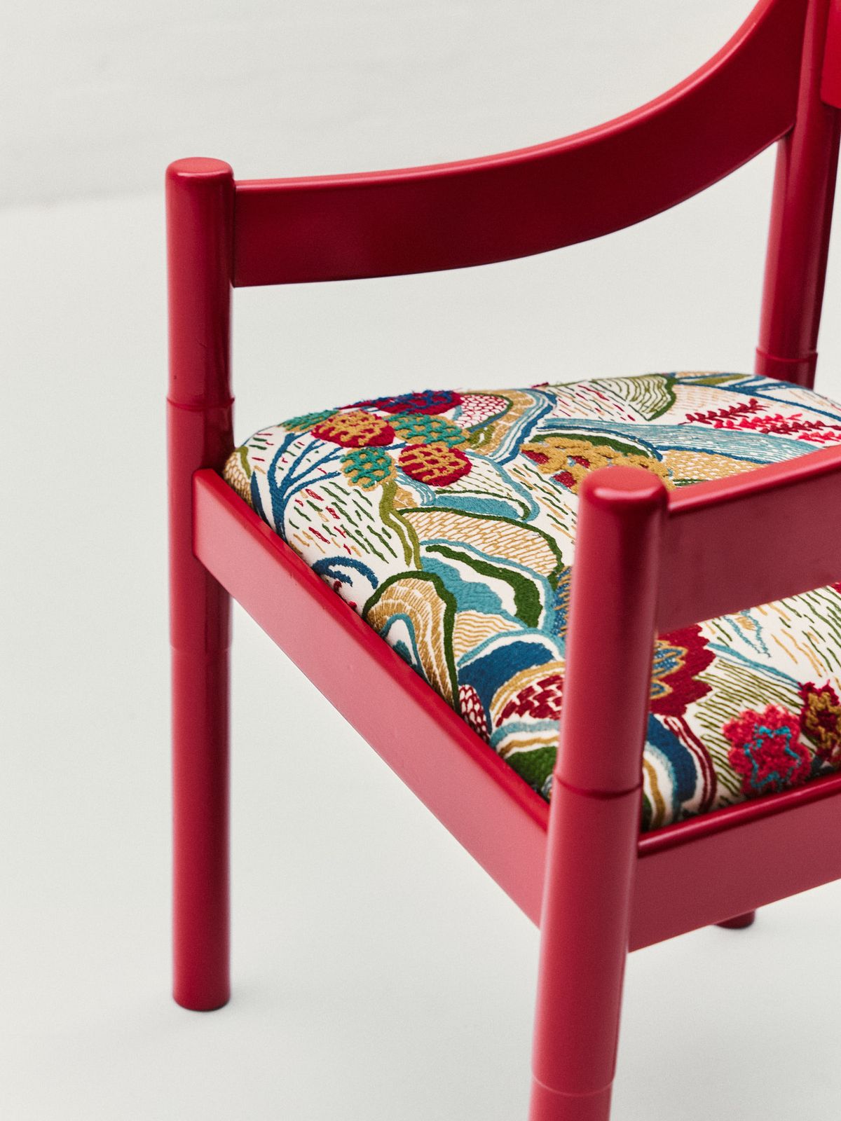 photo for sale Vico Magistretti C1960s Carimate Chair In Liberty's Mount Stitch In Acacia
