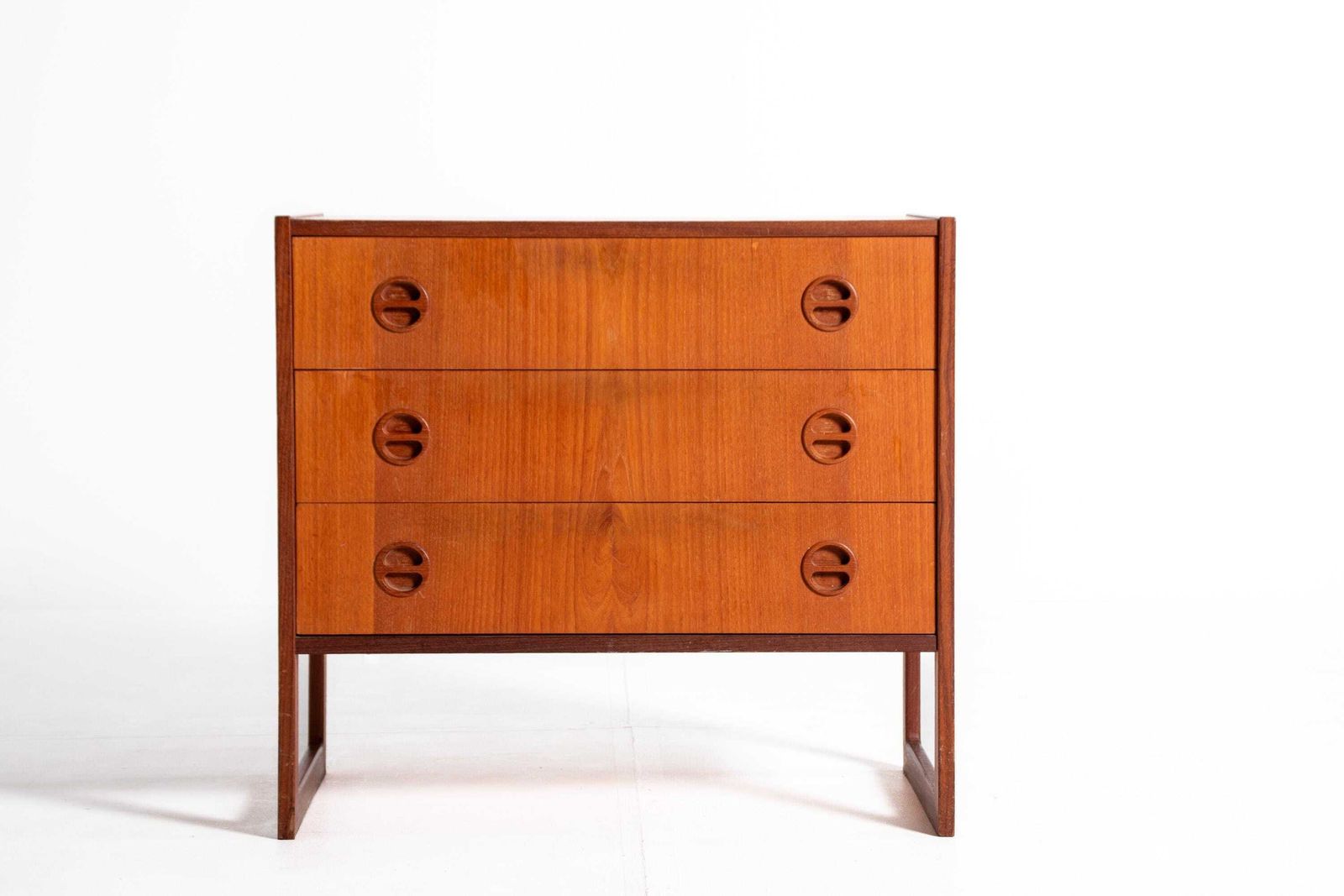 Danish Mid Century Teak Chest Of Drawers By Arne Wahl Iversen — 1960s photo for sale