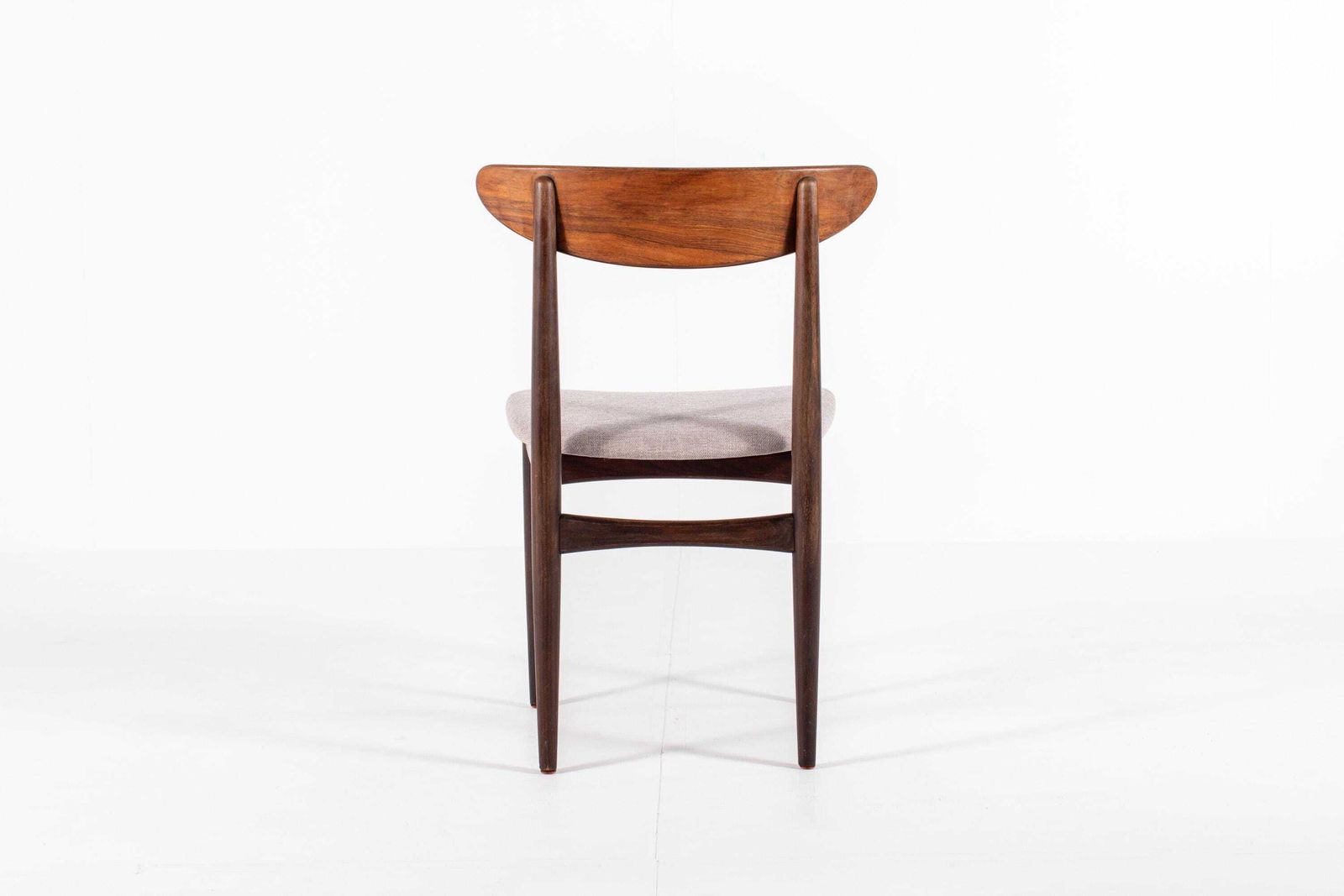 Set van 6 Deense Palissander Eetkamerstoelen, Denemarken, jaren 1960 - Opnieuw Bekleed photo 2615.0