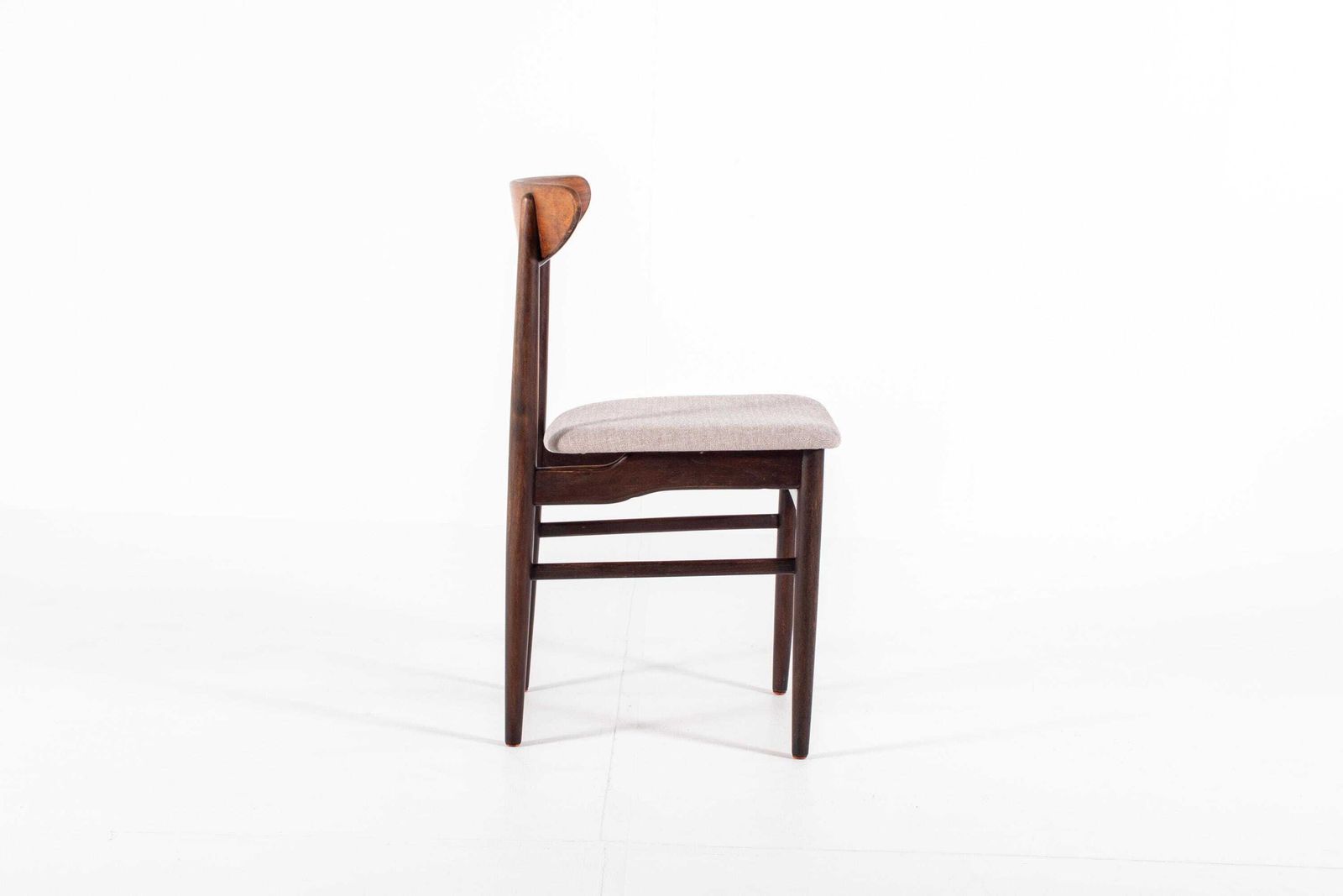 Set van 6 Deense Palissander Eetkamerstoelen, Denemarken, jaren 1960 - Opnieuw Bekleed photo vinterior