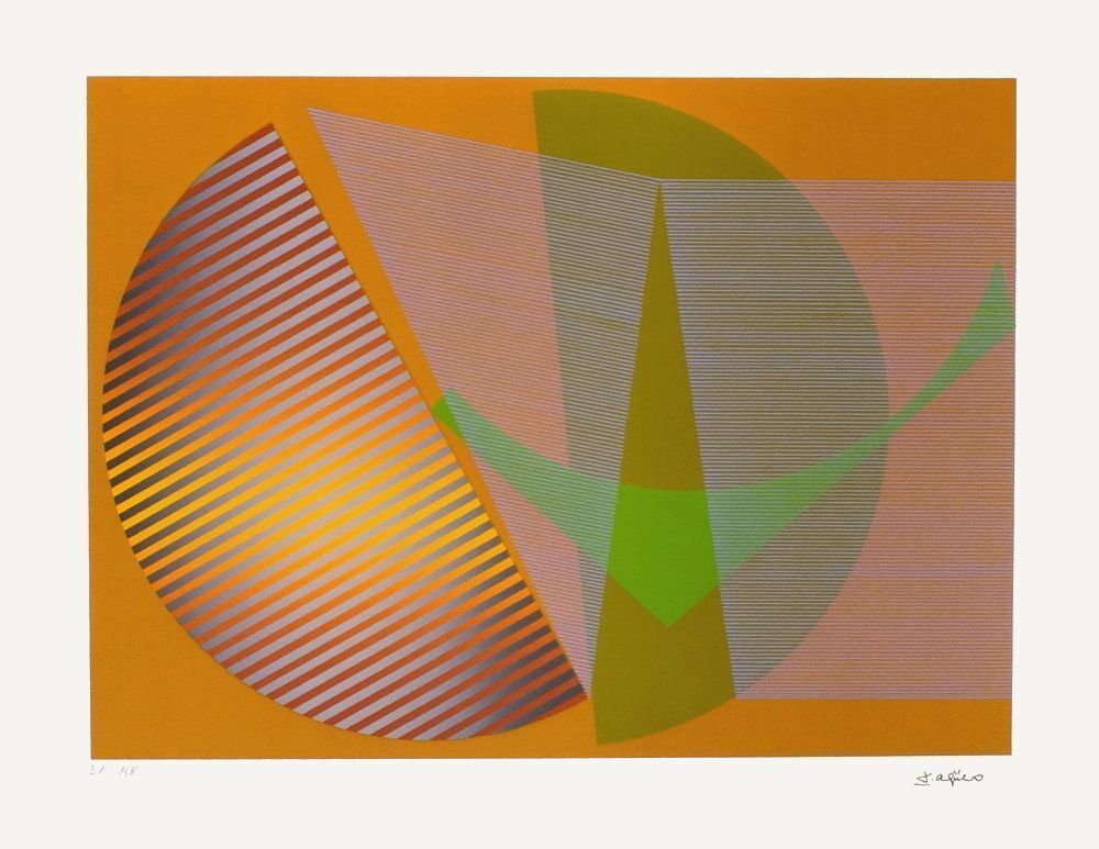 Leopoldo Torres Agüero Screenprint Composition Cinétique IV 1979