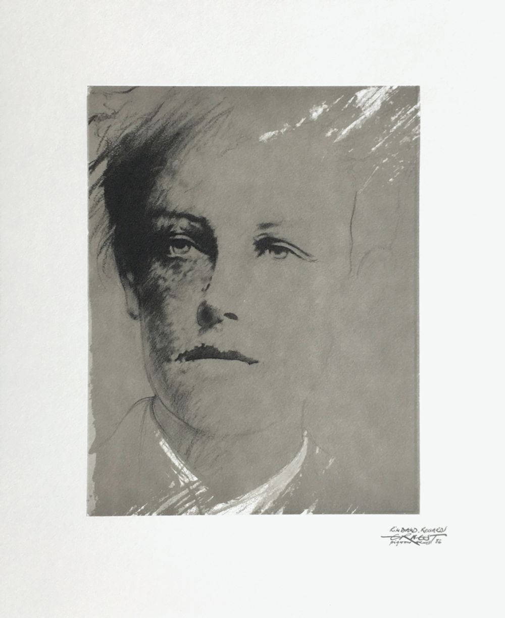 Ernest Pignon Ernest Lithografie Rimbaud Variations III 1986