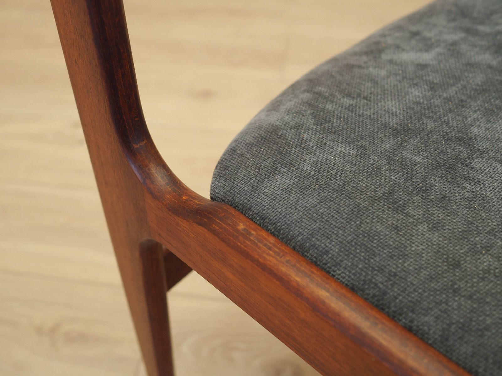 1449.0 Set van vier teakhouten stoelen, Deens design, jaren 1970, gemaakt in Denemarken photo