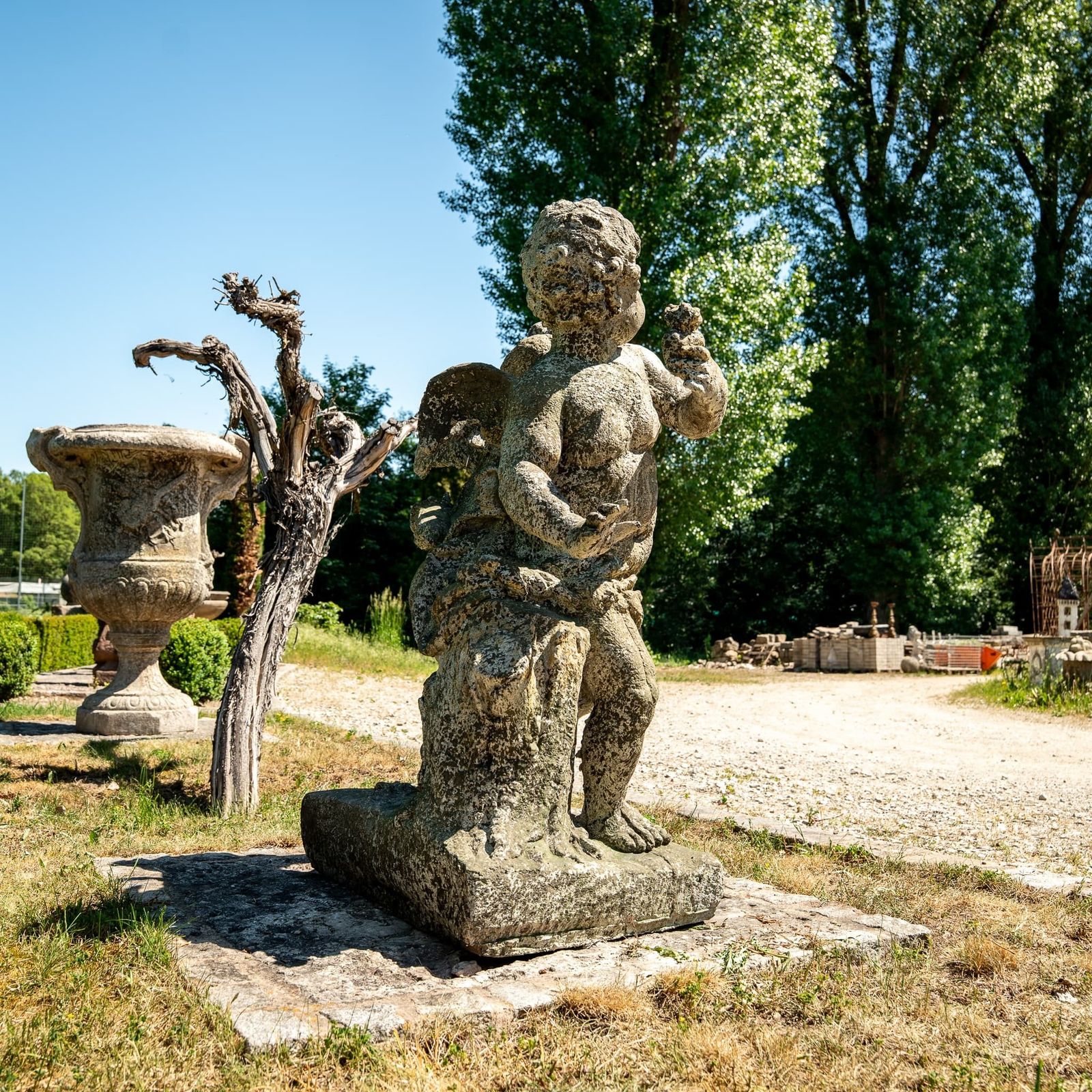 Playing Putti, Stone Cast, Probably Late 20th Century photo buy