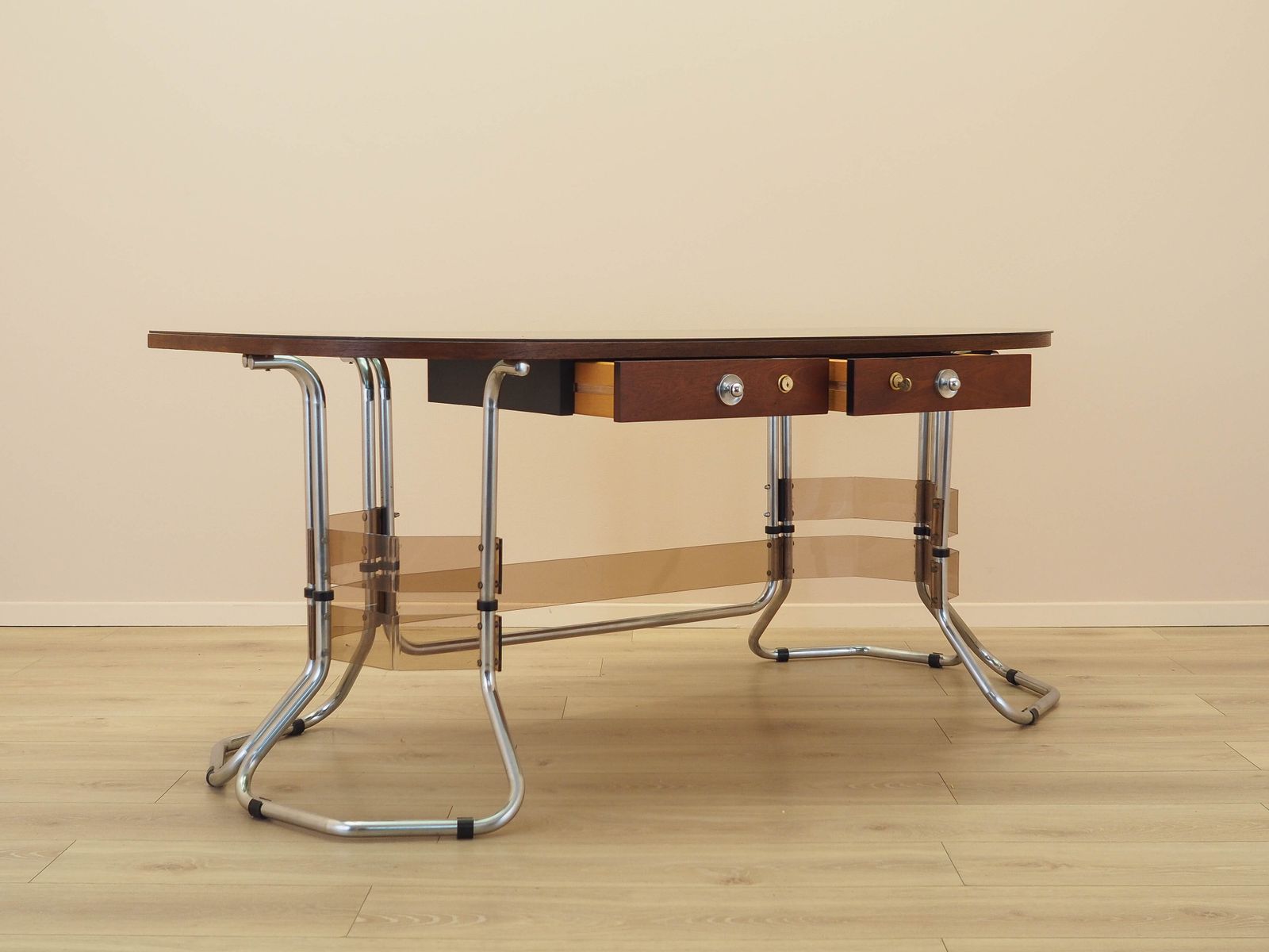 Mahonie bureau, Italiaans design, jaren 1980, Made In Italy photo buy