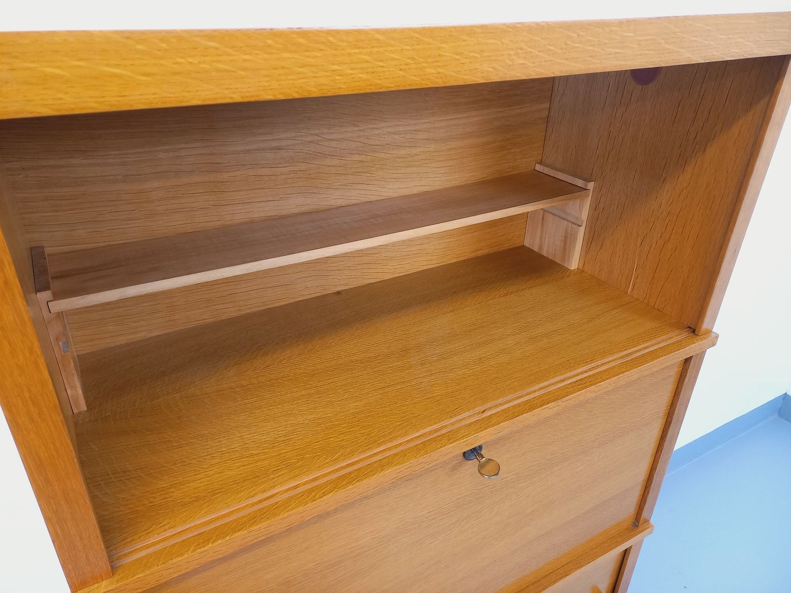 Opbergkast met Eiken Secretaire photo 1178.0