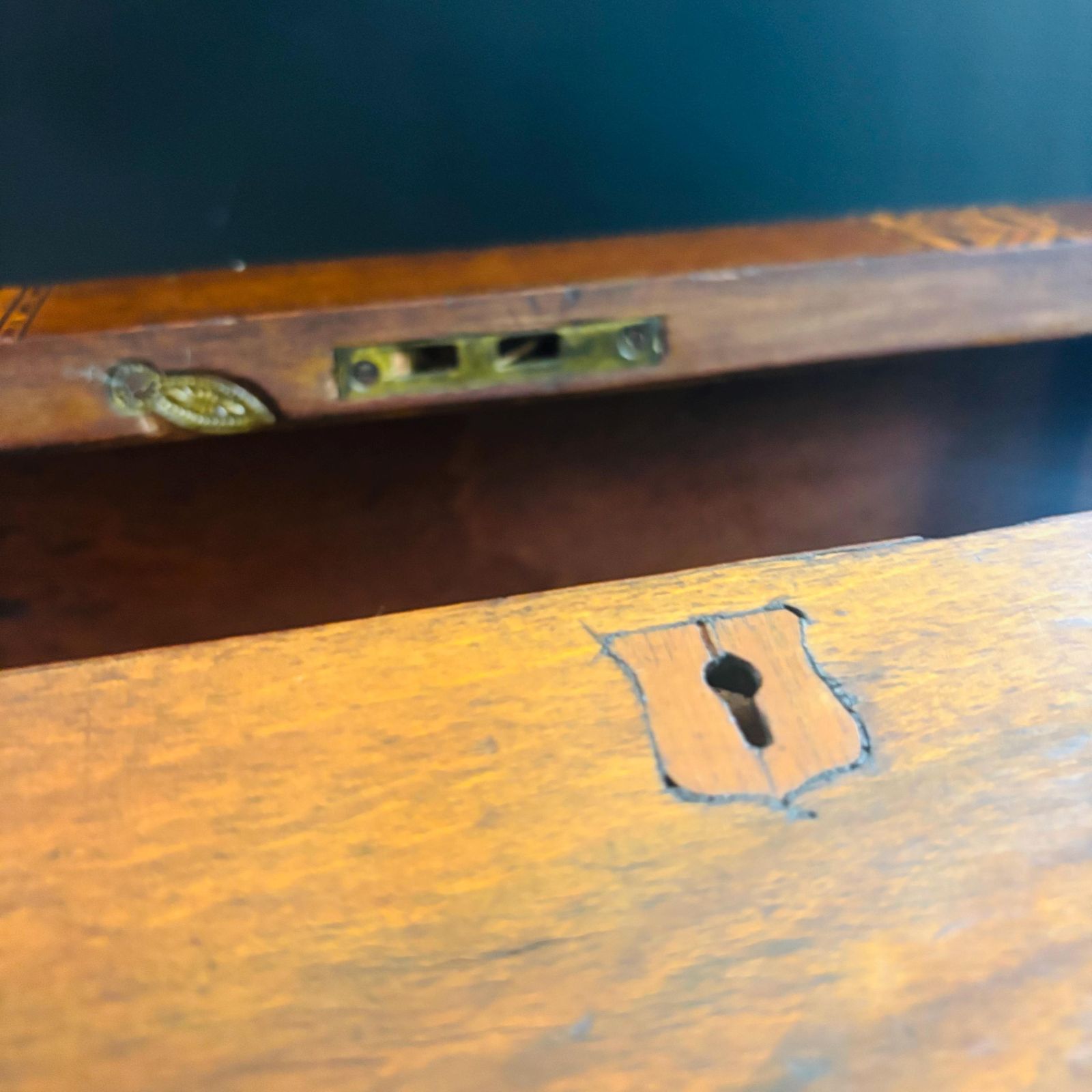 Antique Victorian Walnut Keepsake Box, Tunbridge Ware Inlaid Wooden Memory Chest, 19th Century Storage Box, Unique Upcycled Gift. photo furniture