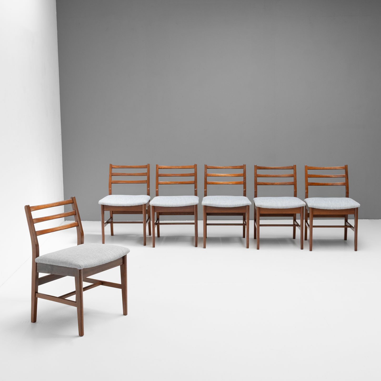 Set Of Six Mid Century Dining Chairs