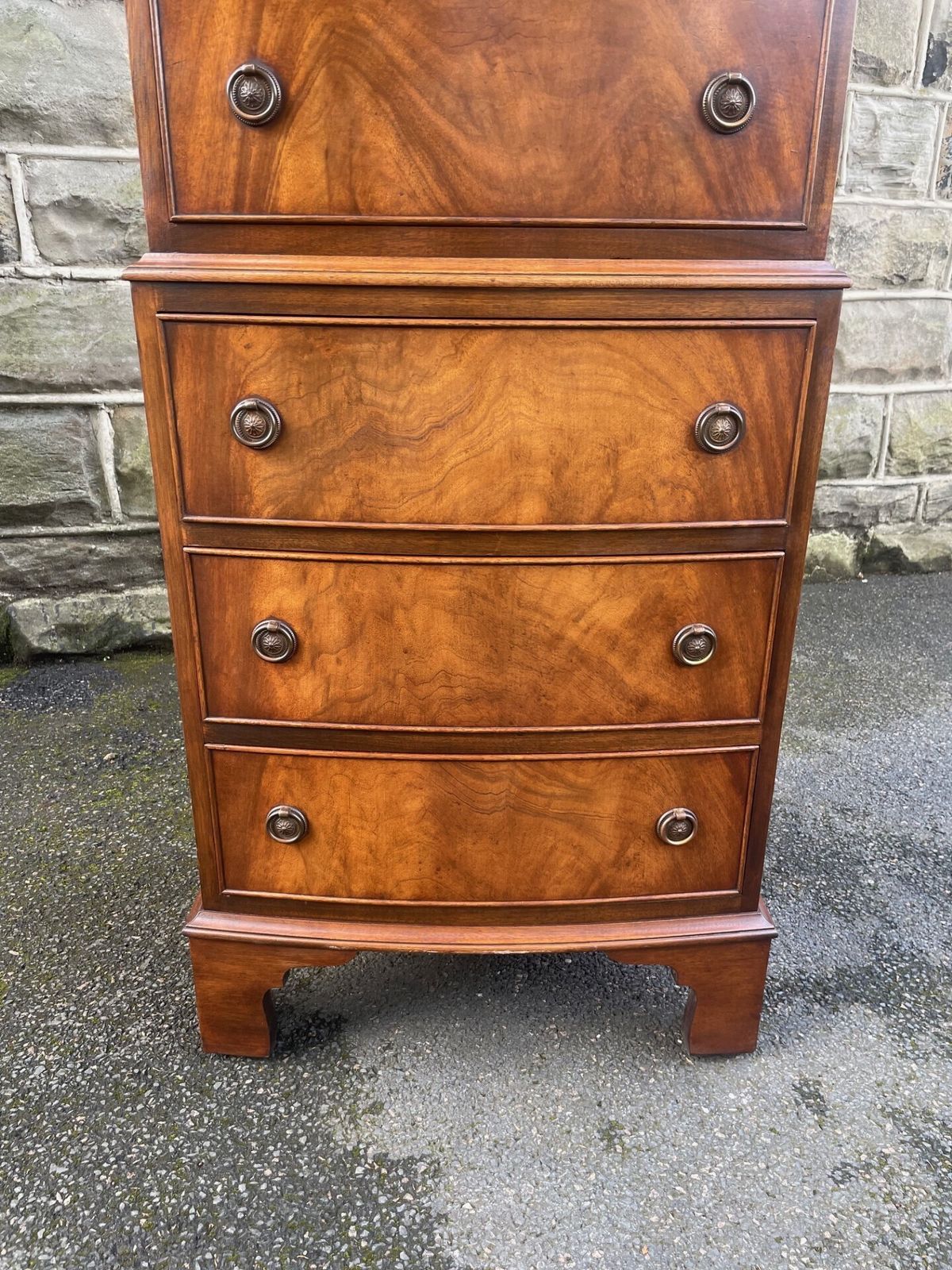 photo furniture Quality Walnut Chest Of Drawers Tallboy