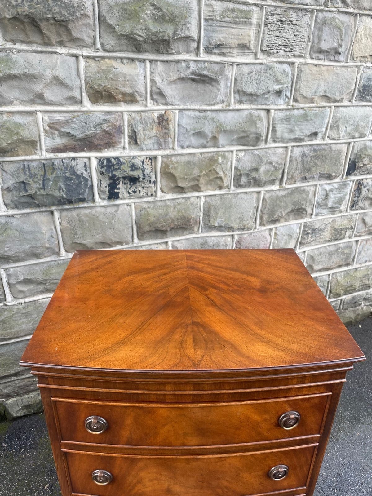 Furniture Quality Walnut Chest Of Drawers Tallboy photo