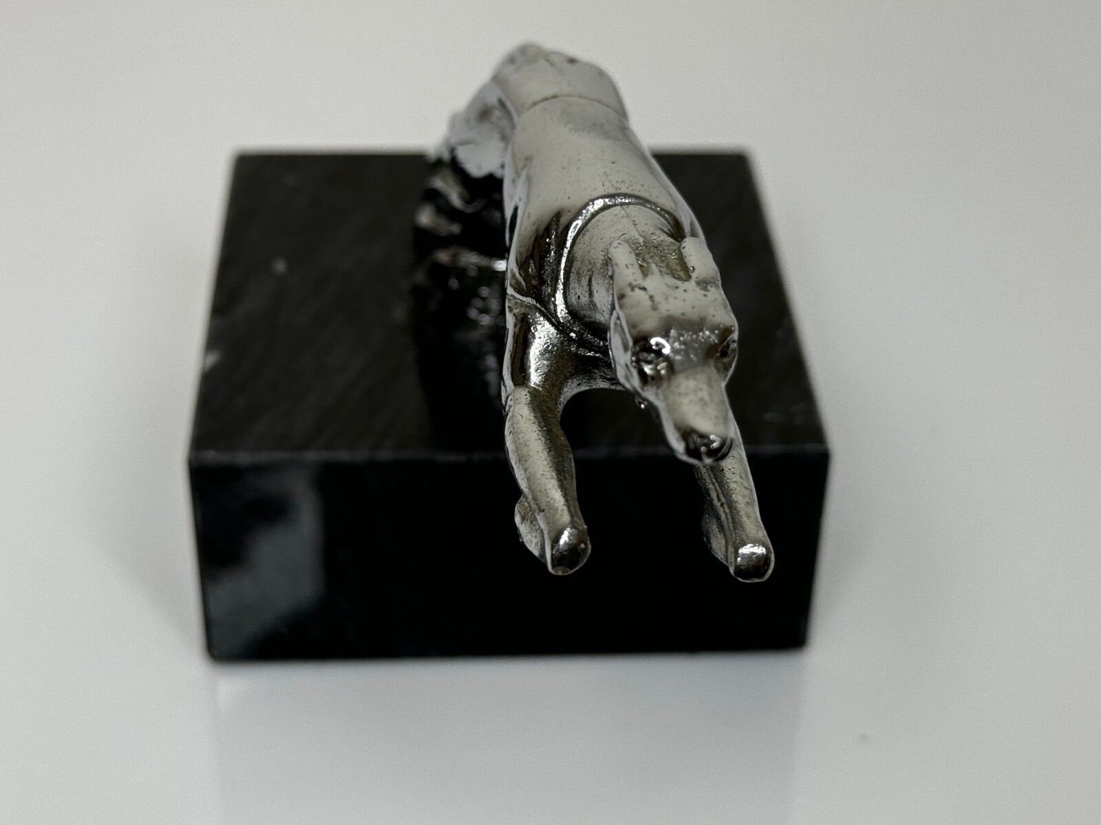 Early 20th Century Louis Lejeune Chrome Plated Racing Greyhound Of The Road Classic Mascot photo 1000.0
