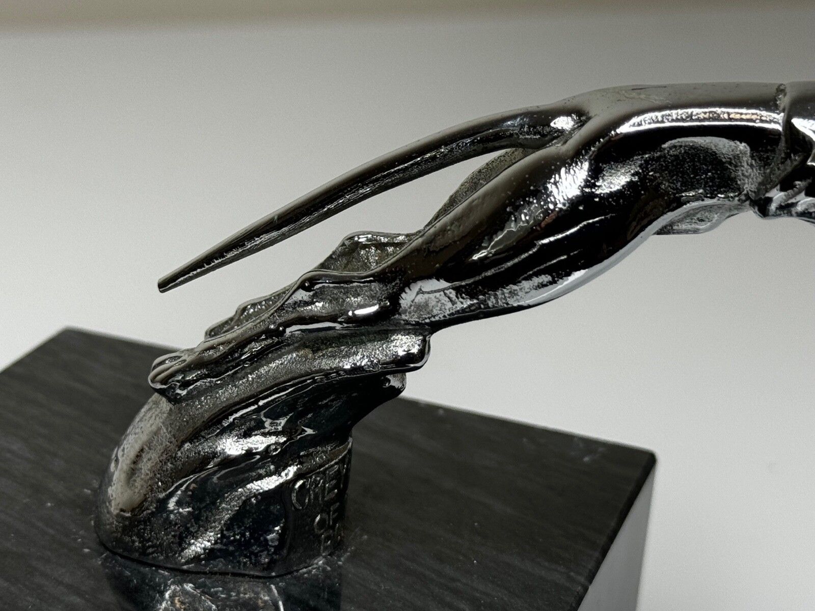 Early 20th Century Louis Lejeune Chrome Plated Racing Greyhound Of The Road Classic Mascot photo buy