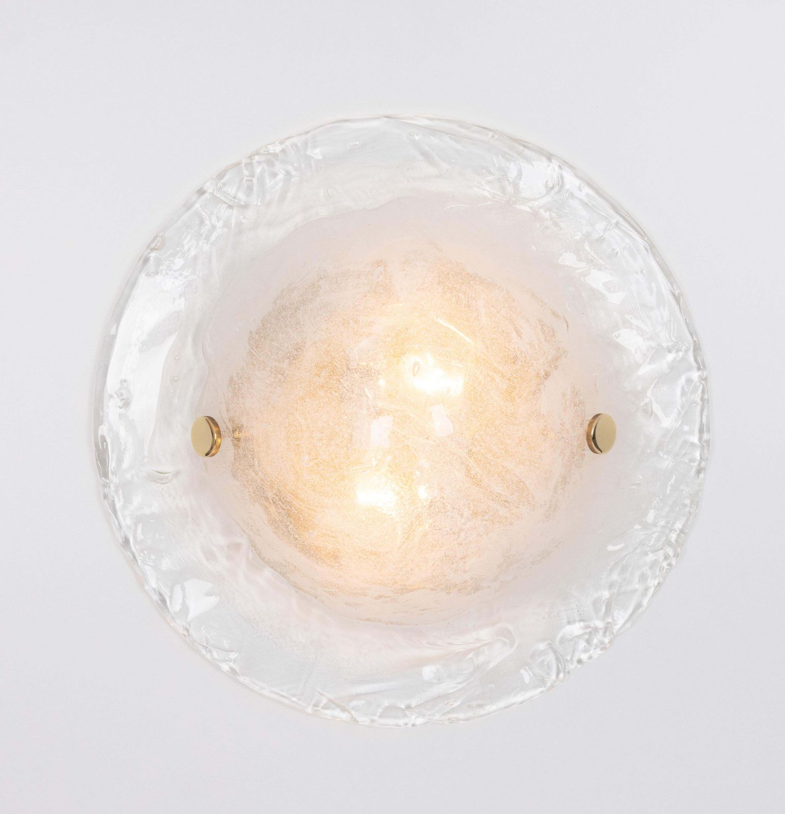 Verlichting Paar glazen wandlampen van Kalmar, Oostenrijk, jaren 1960 photo