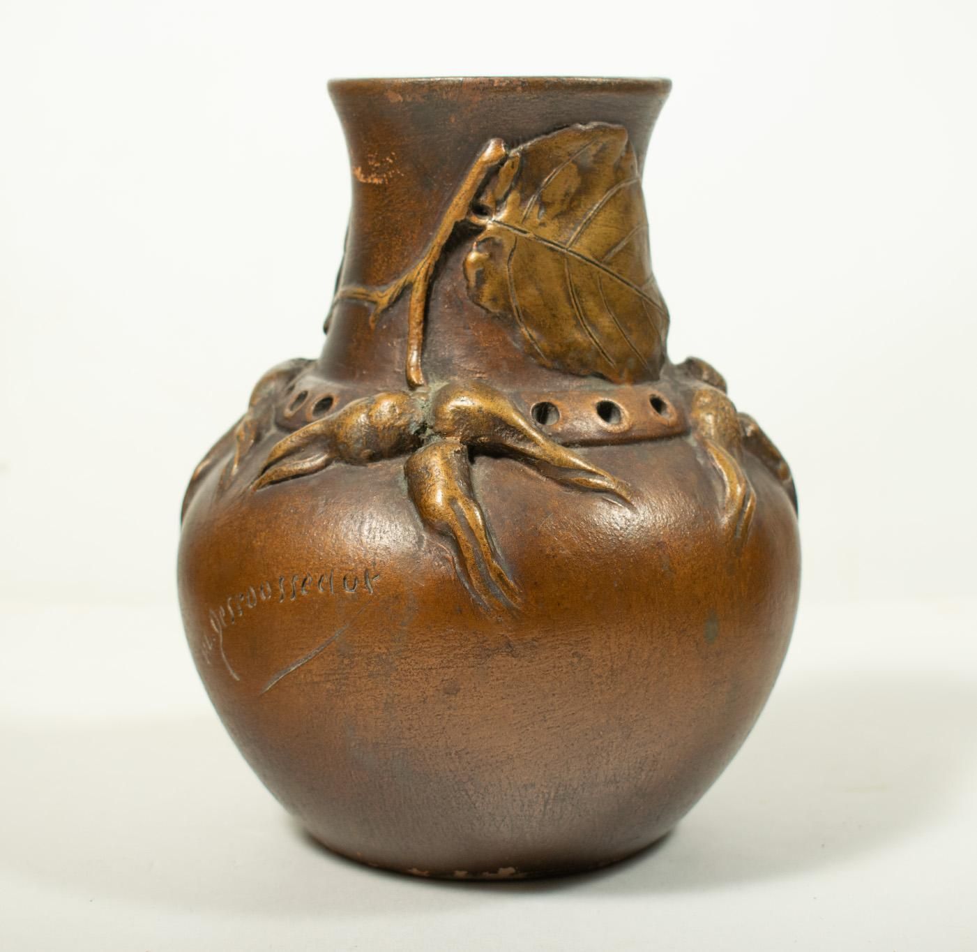 Henri Laurent Desrousseaux (1862 1906), L'Isle-Adam : vase Art Nouveau français photo furniture