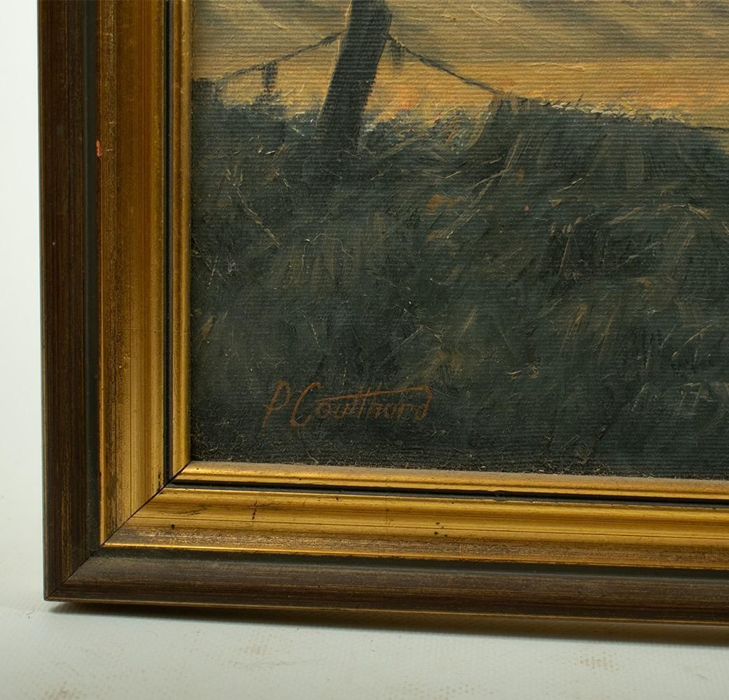 Peter Coulthard (1949   )   Shooting Geese On The Fens   Oil On Canvas photo Art