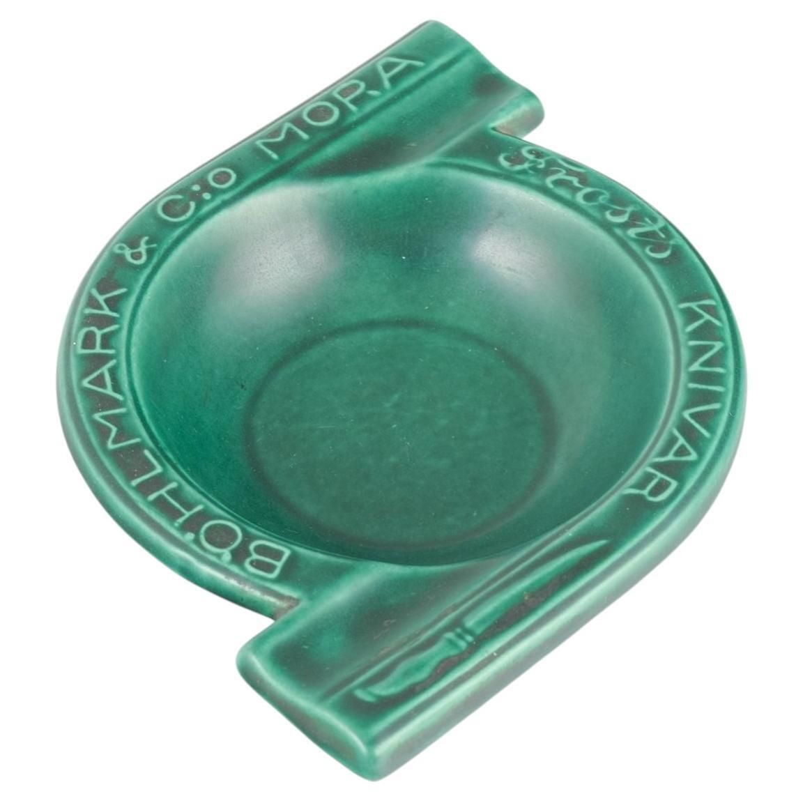 Bo Fajans. Ceramic Advertising Ashtray. Art Deco Style, 1930s/40s.