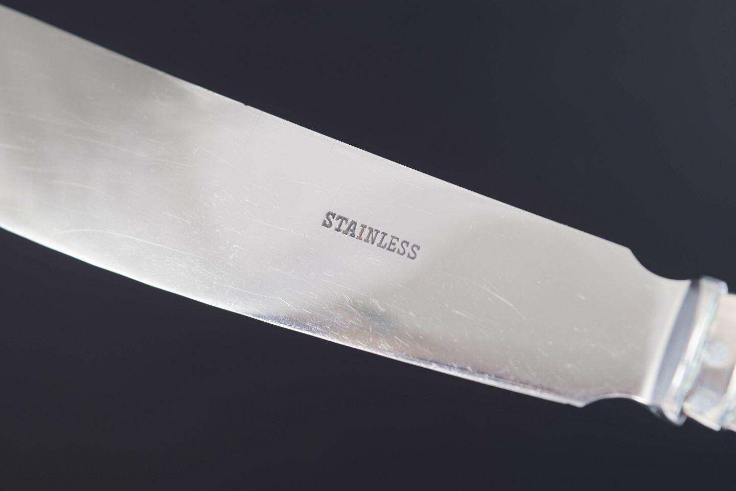 Georg Jensen, zeldzaam taartmes in zilver en roestvrij staal. Viking-patroon. photo vinterior