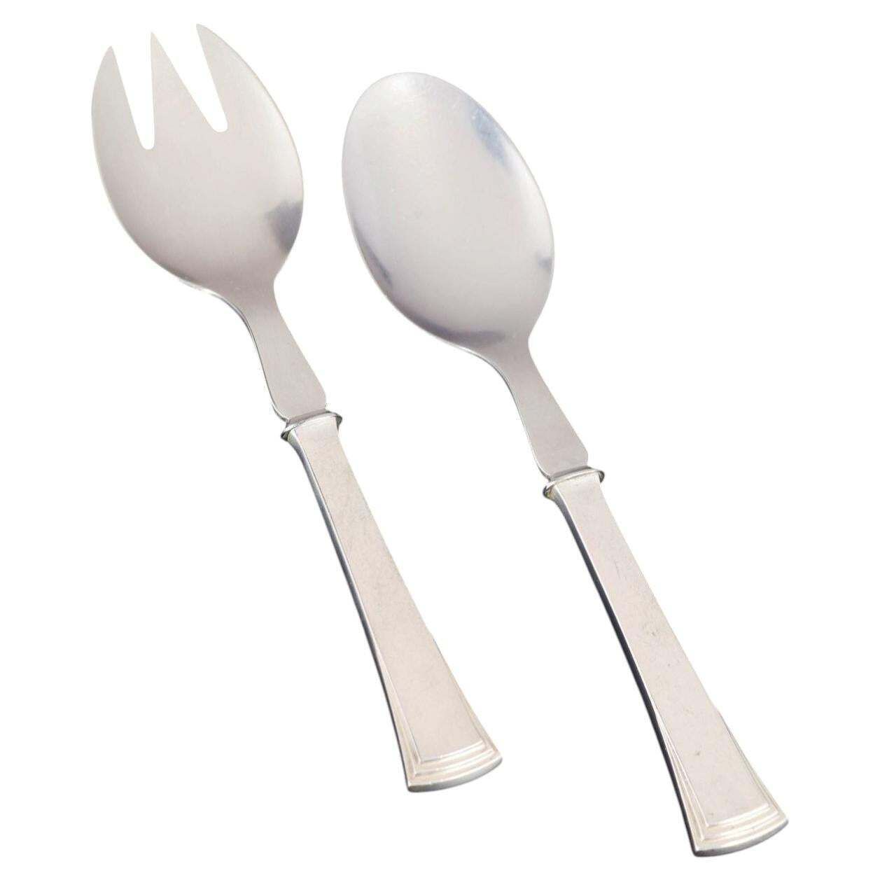 Evald Nielsen, Denemarken. Saladeset in zilver en roestvrij staal. Jaren 1930